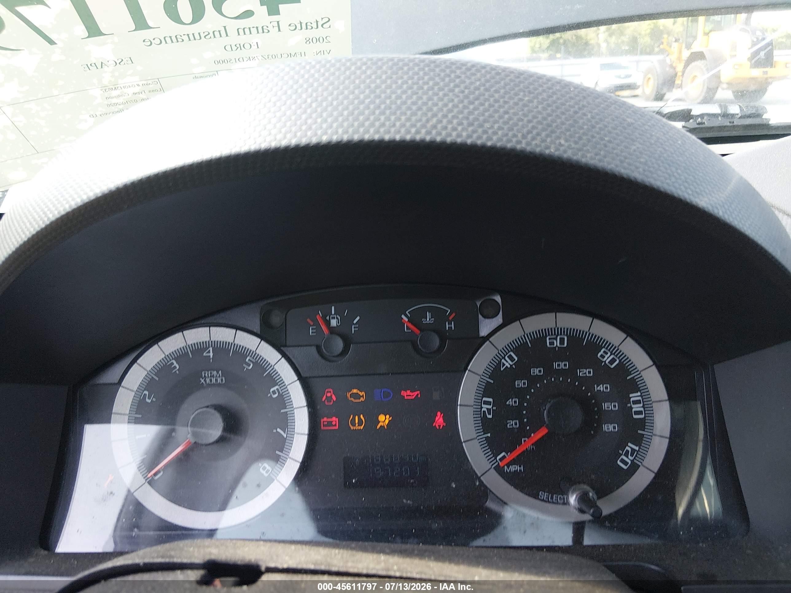 2008 Ford Escape Xlt Gray vin: 1FMCU03Z78KD15000
