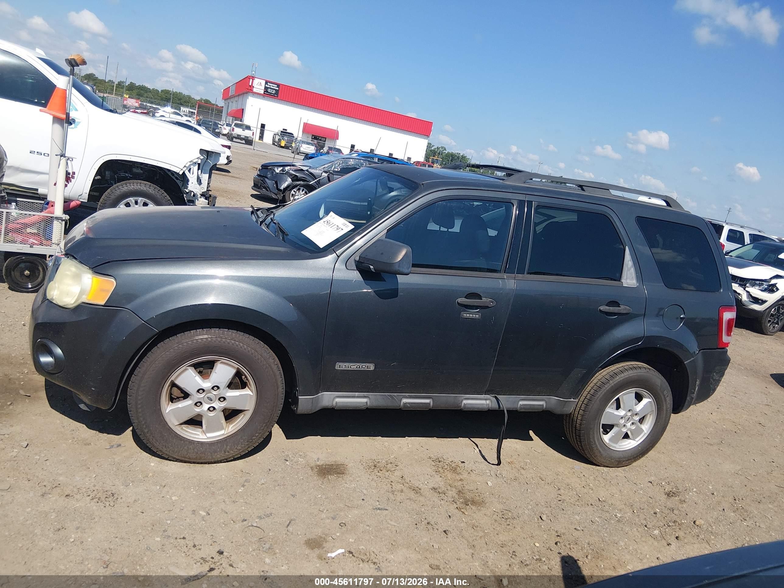 2008 Ford Escape Xlt Gray vin: 1FMCU03Z78KD15000