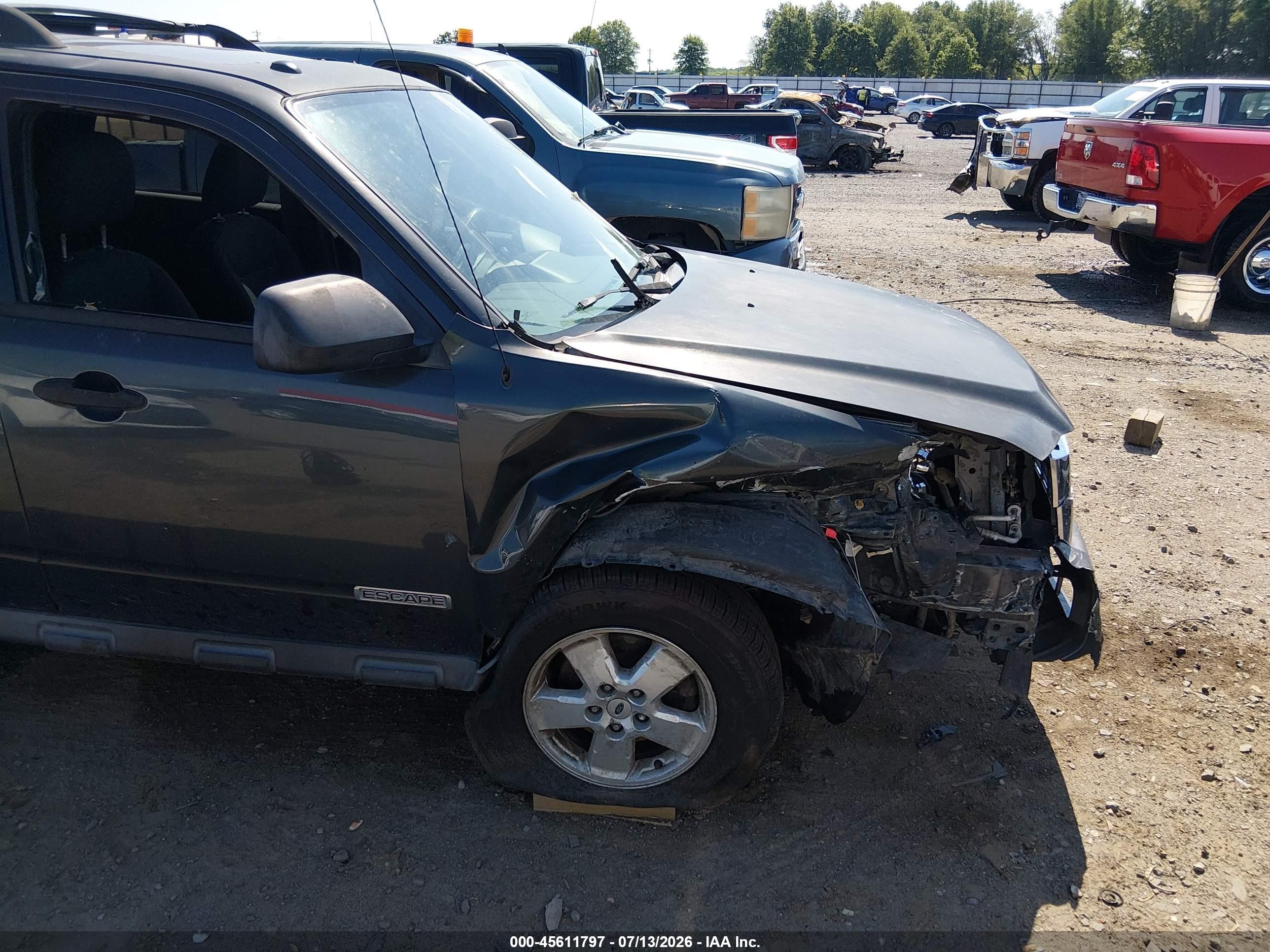 2008 Ford Escape Xlt Gray vin: 1FMCU03Z78KD15000