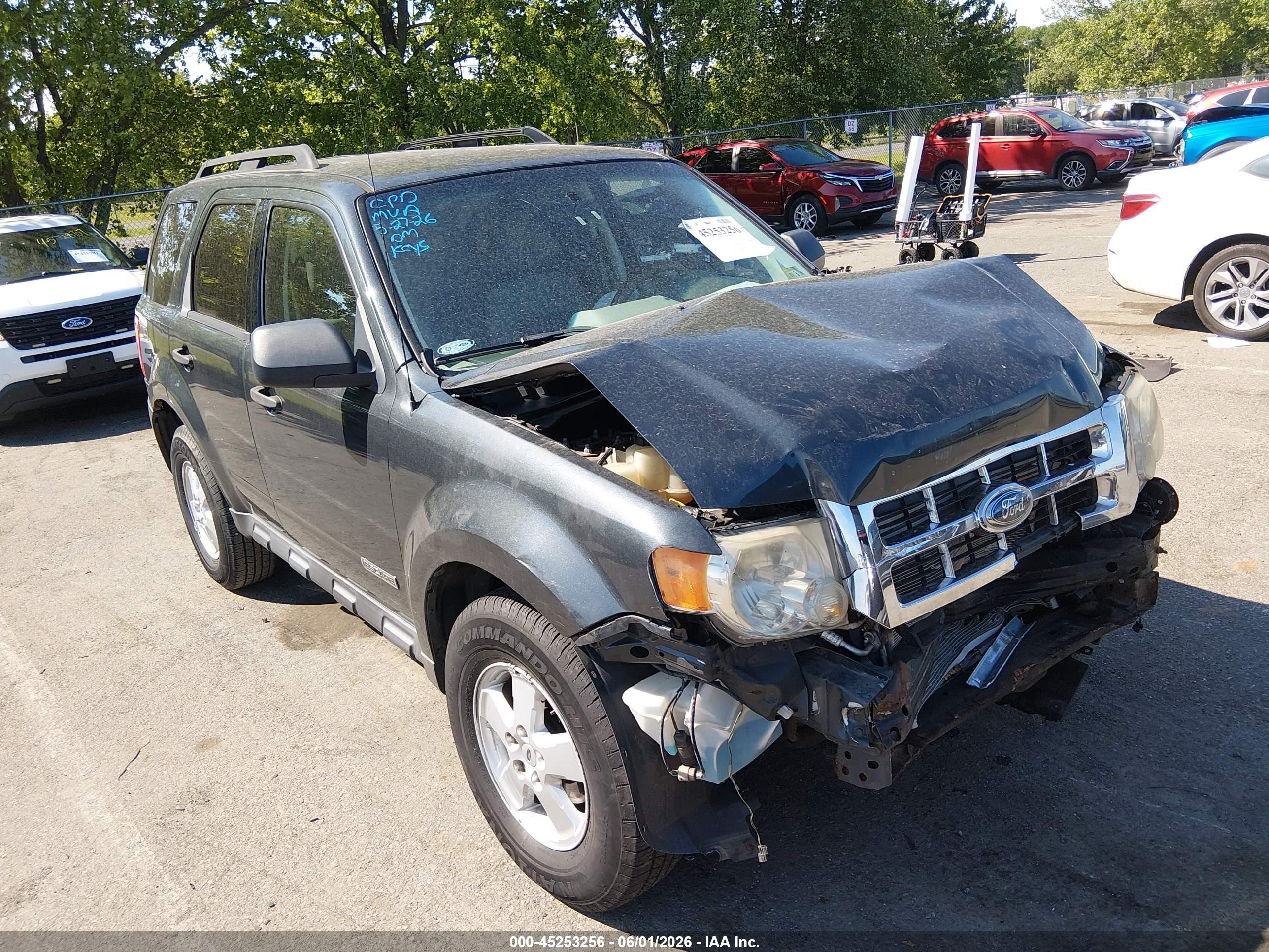 2008 Ford Escape Xlt Gray vin: 1FMCU03Z88KC41277