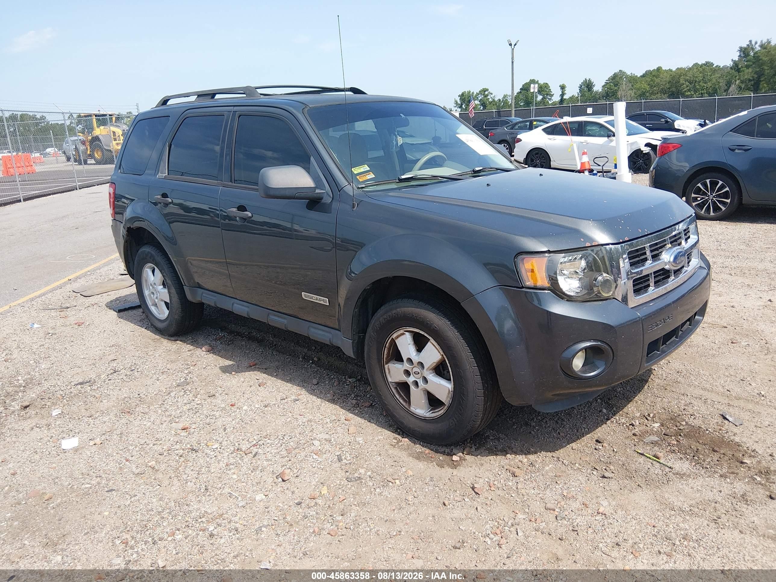 2008 Ford Escape Xlt Gray vin: 1FMCU03Z88KD15345