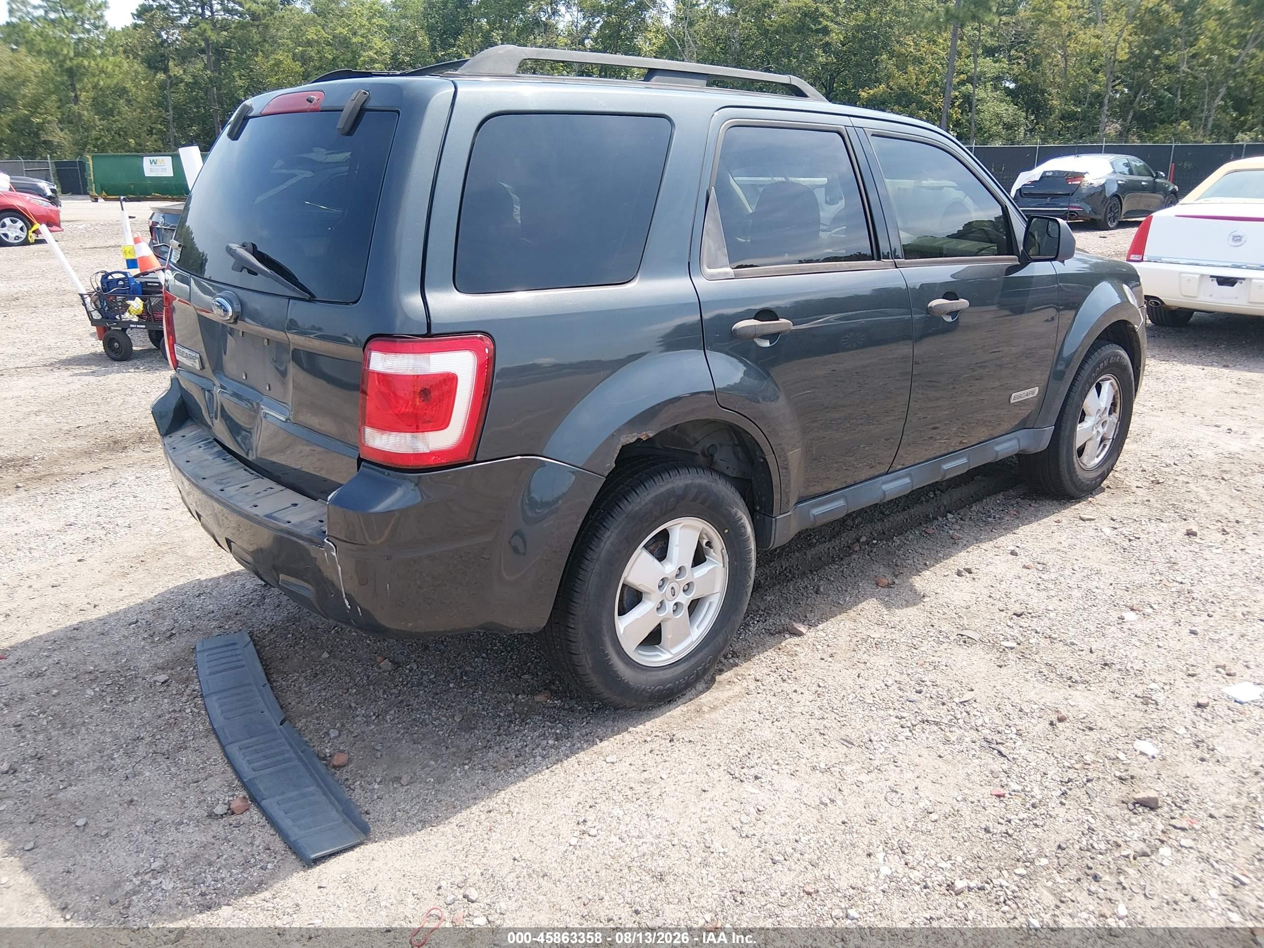 2008 Ford Escape Xlt Gray vin: 1FMCU03Z88KD15345