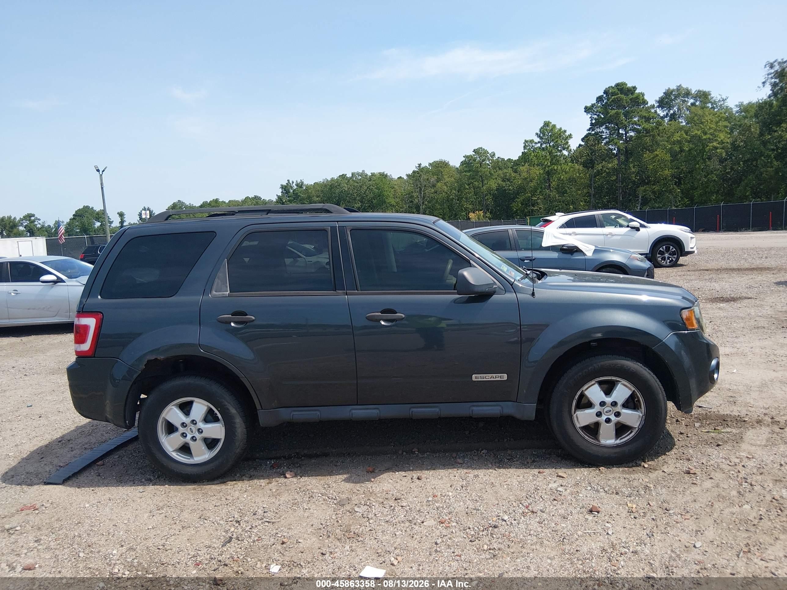 2008 Ford Escape Xlt Gray vin: 1FMCU03Z88KD15345