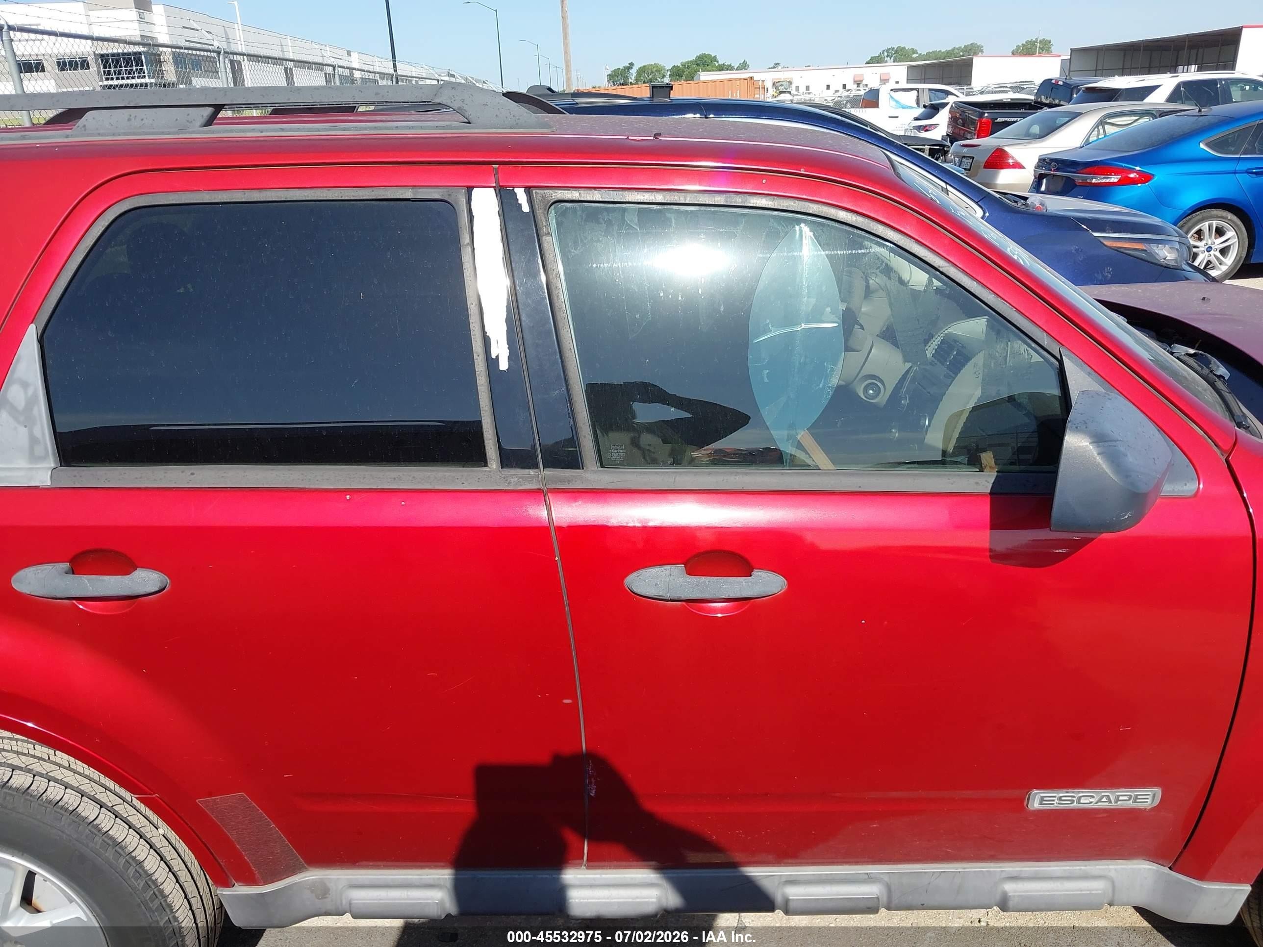 2008 Ford Escape Xlt Red vin: 1FMCU03Z98KA16611