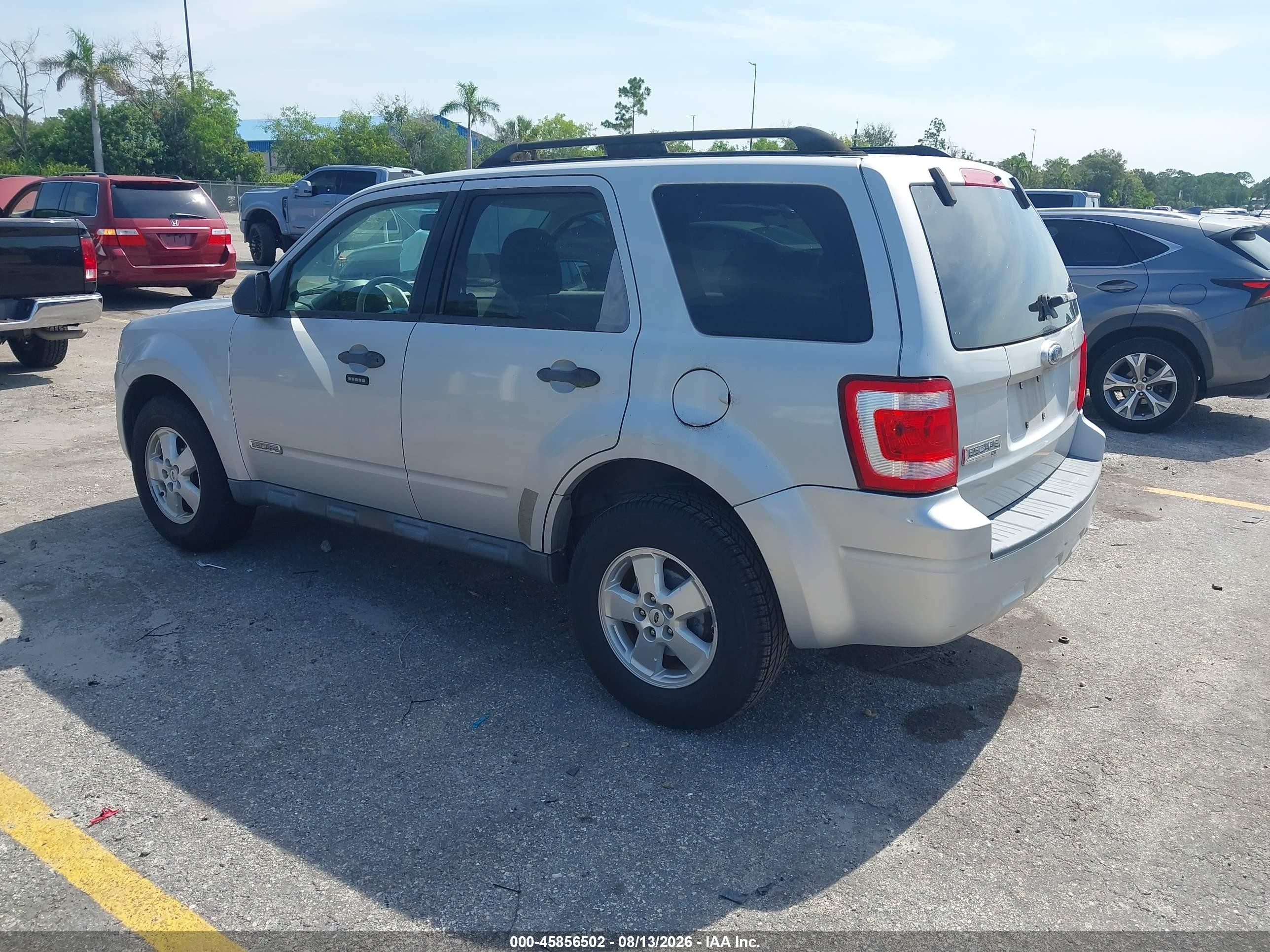 2008 Ford Escape Xlt Silver vin: 1FMCU03Z98KB76505