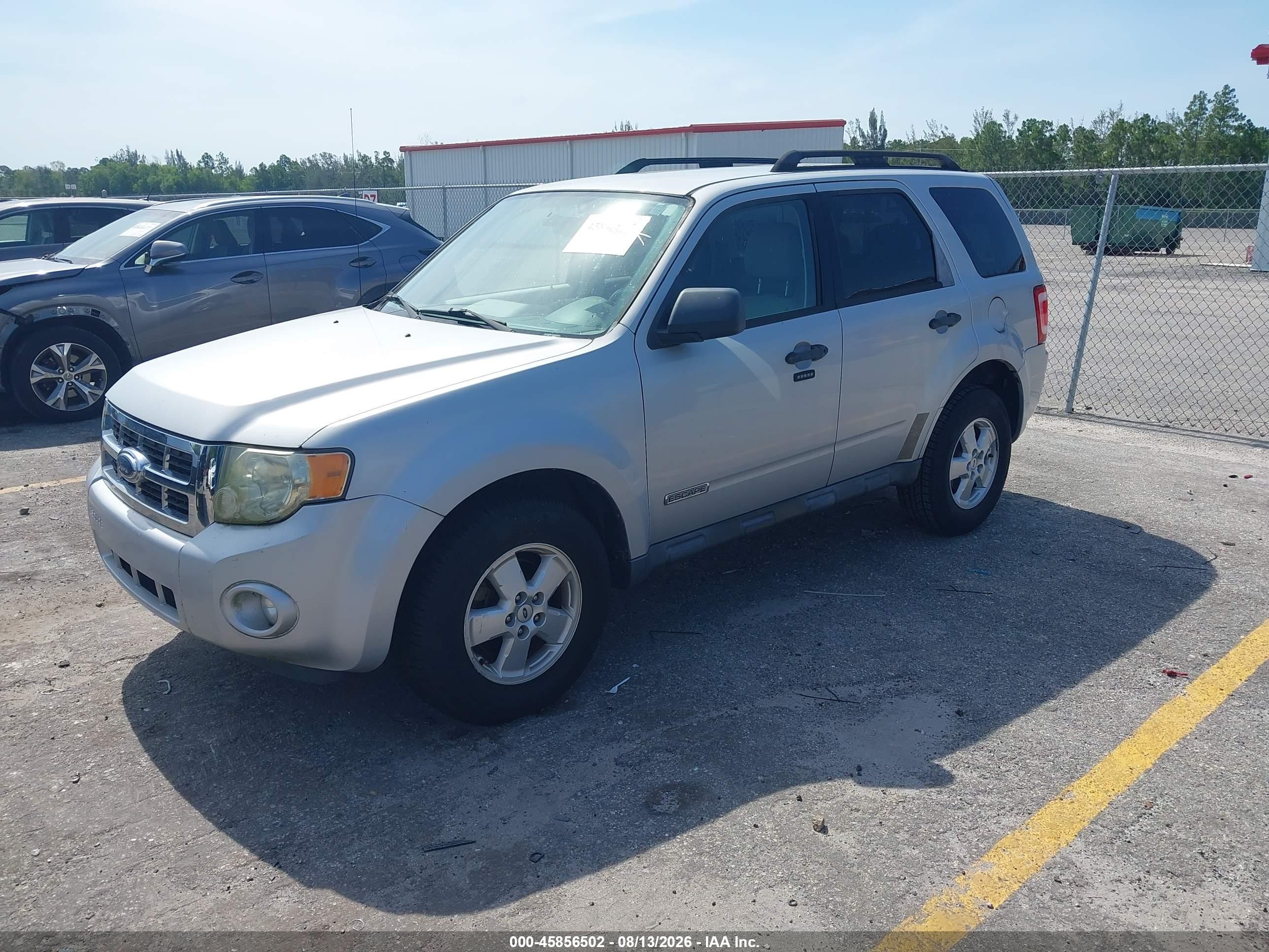 2008 Ford Escape Xlt Silver vin: 1FMCU03Z98KB76505