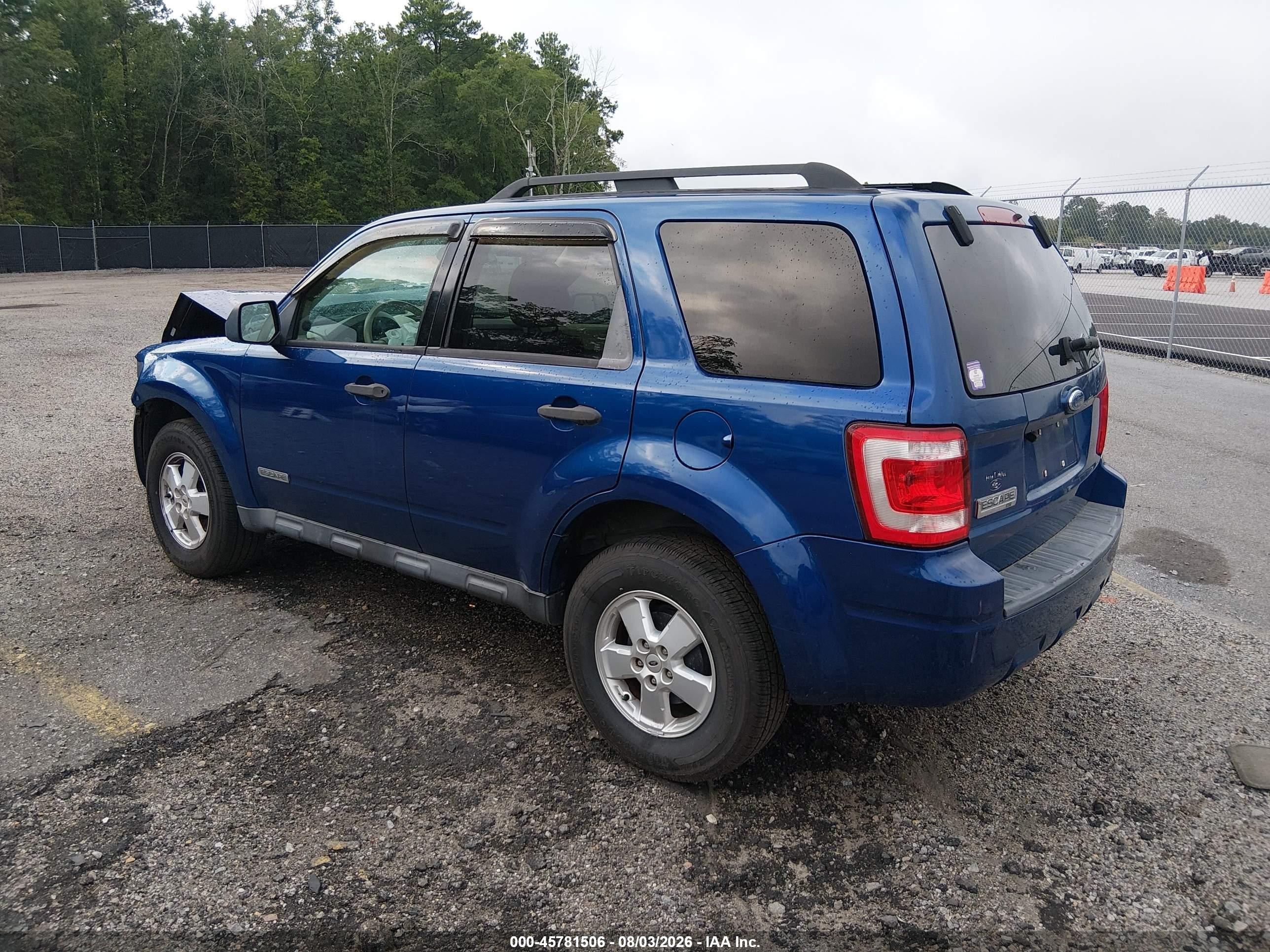 2008 Ford Escape Xlt Blue vin: 1FMCU03ZX8KA16231