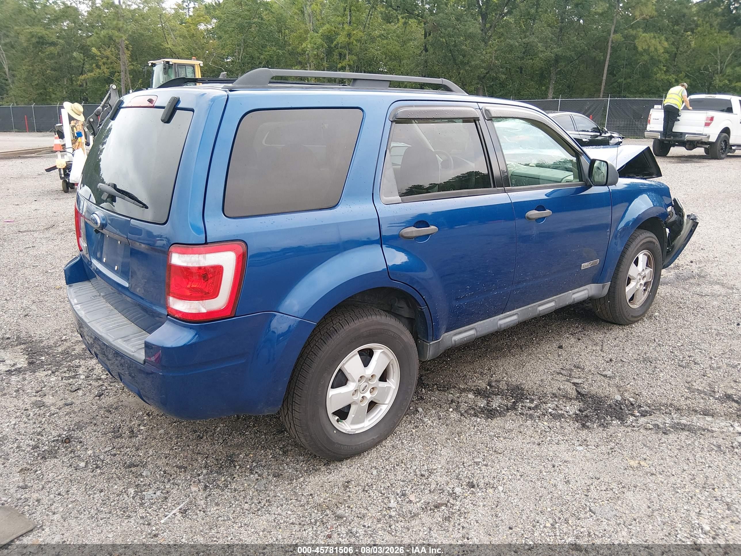 2008 Ford Escape Xlt Blue vin: 1FMCU03ZX8KA16231