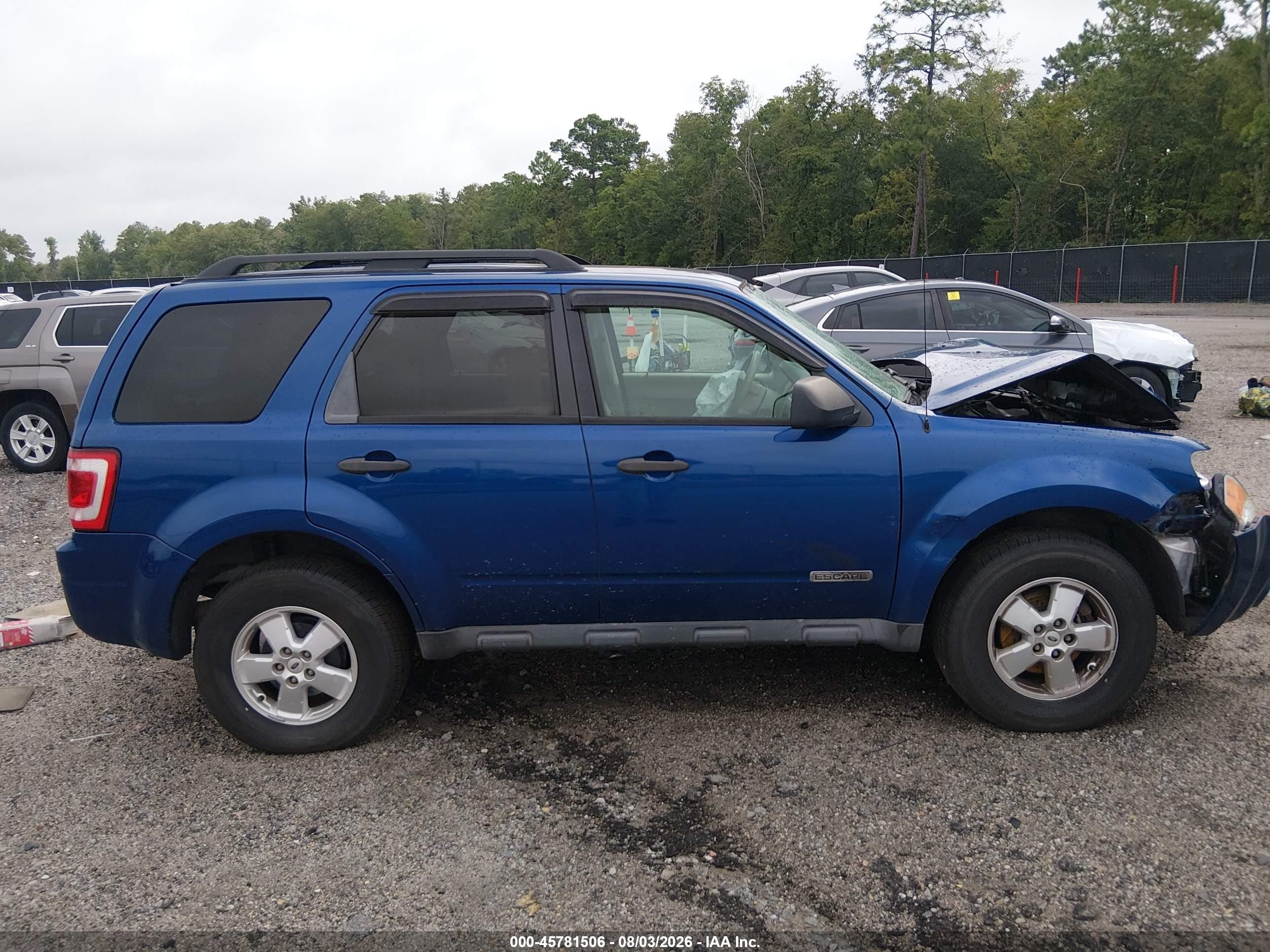2008 Ford Escape Xlt Blue vin: 1FMCU03ZX8KA16231