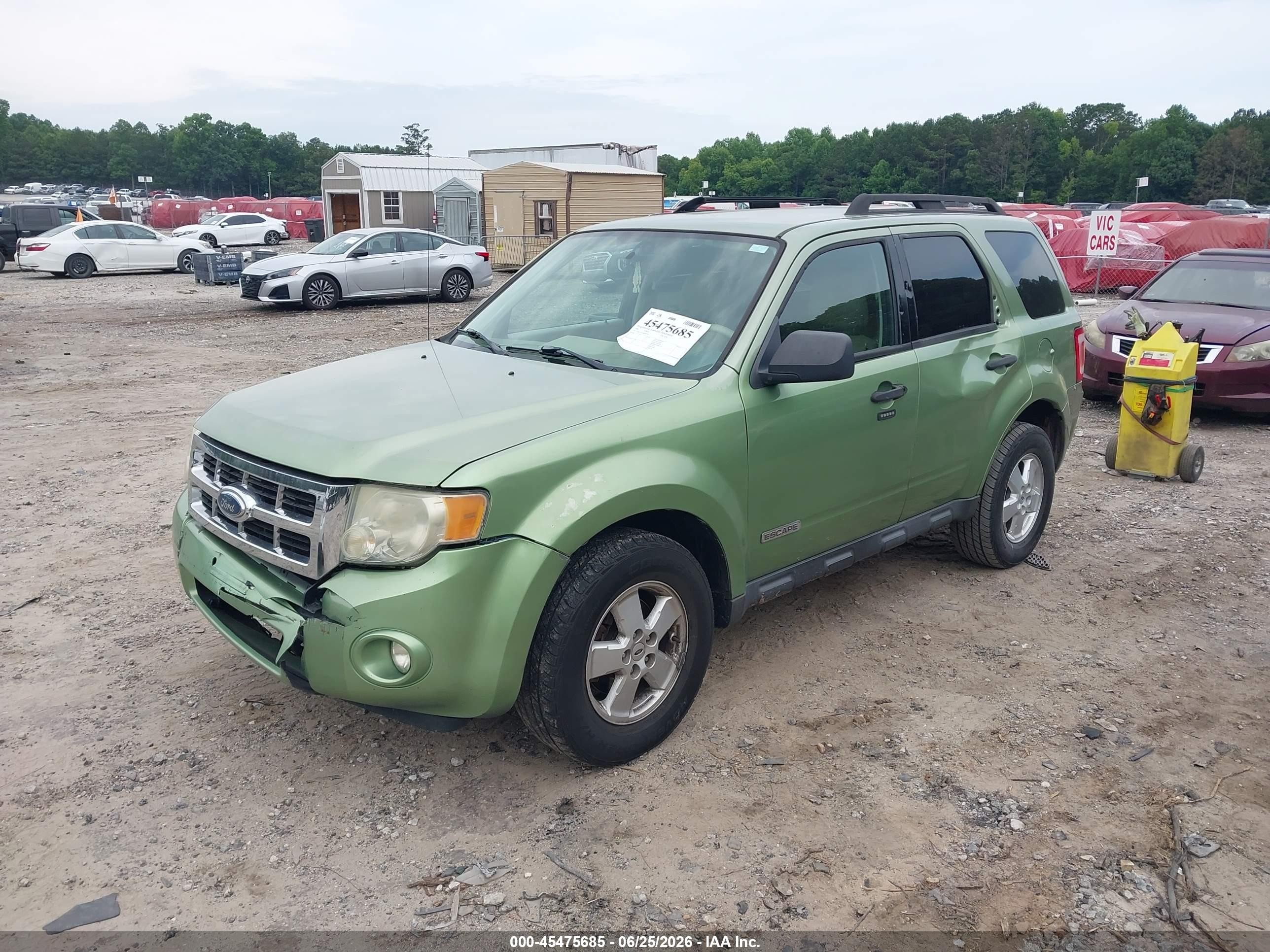 2008 Ford Escape Xlt Зеленый vin: 1FMCU03ZX8KB05541