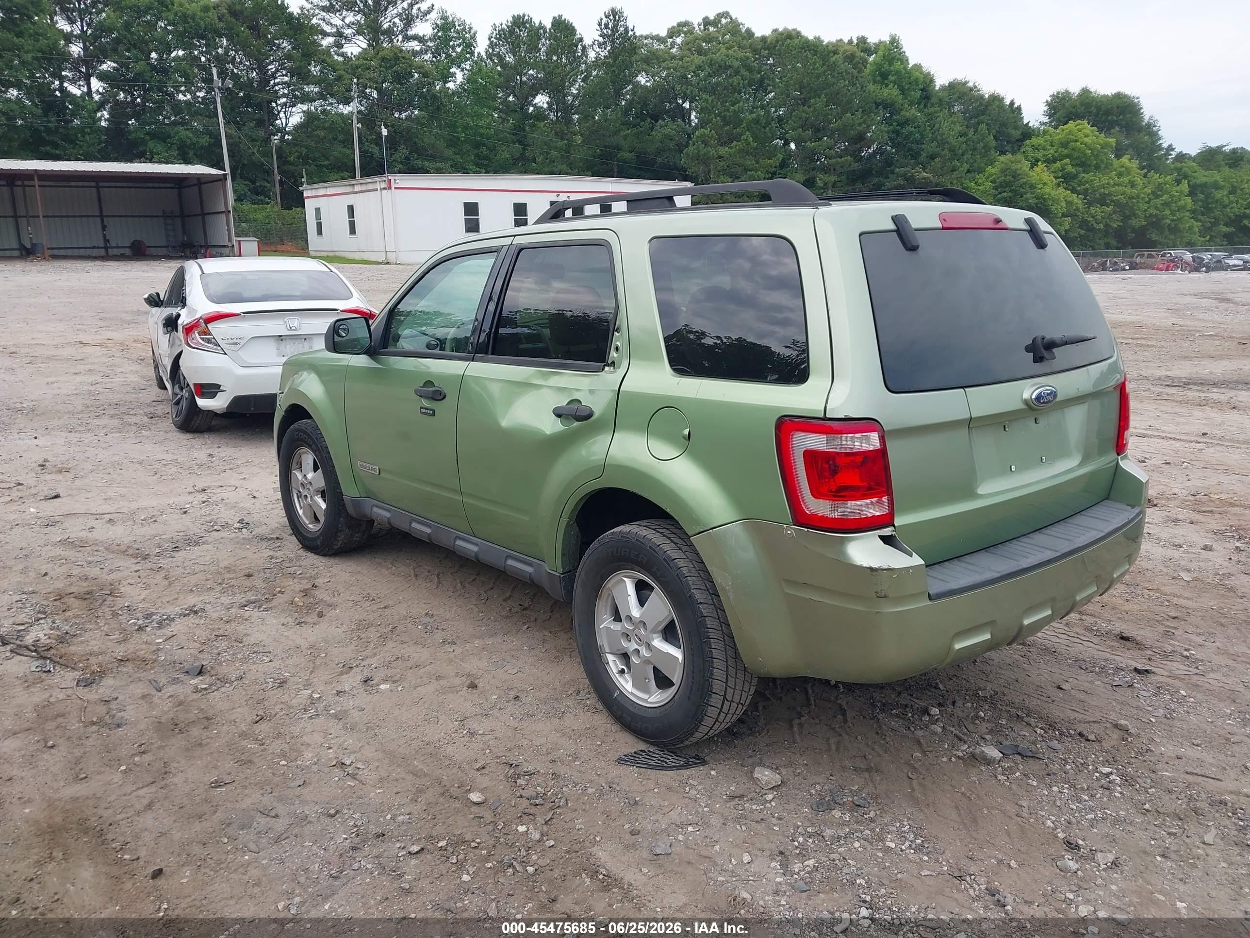 2008 Ford Escape Xlt Зеленый vin: 1FMCU03ZX8KB05541