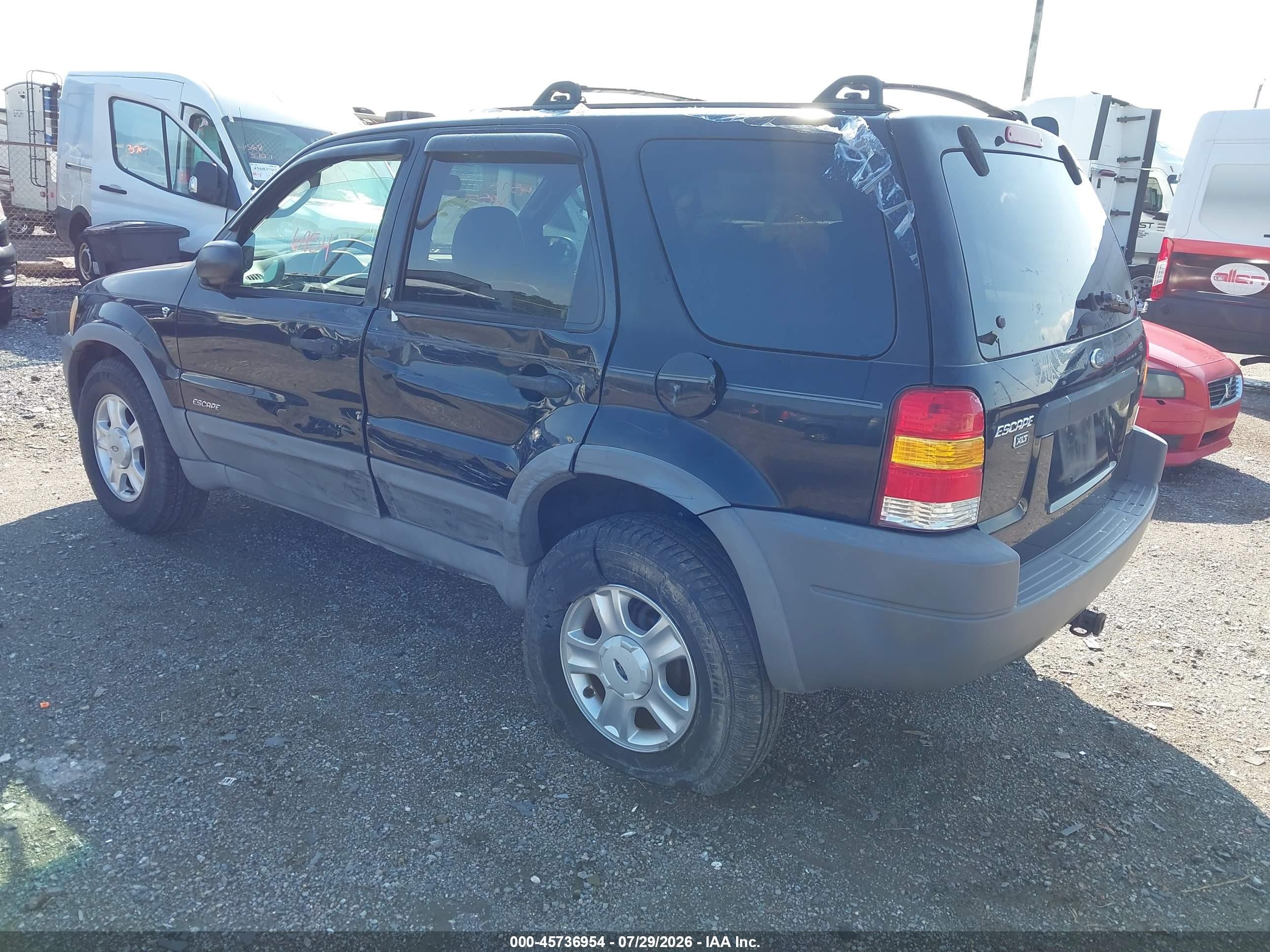 2002 Ford Escape Xlt Black vin: 1FMCU04102KA69097
