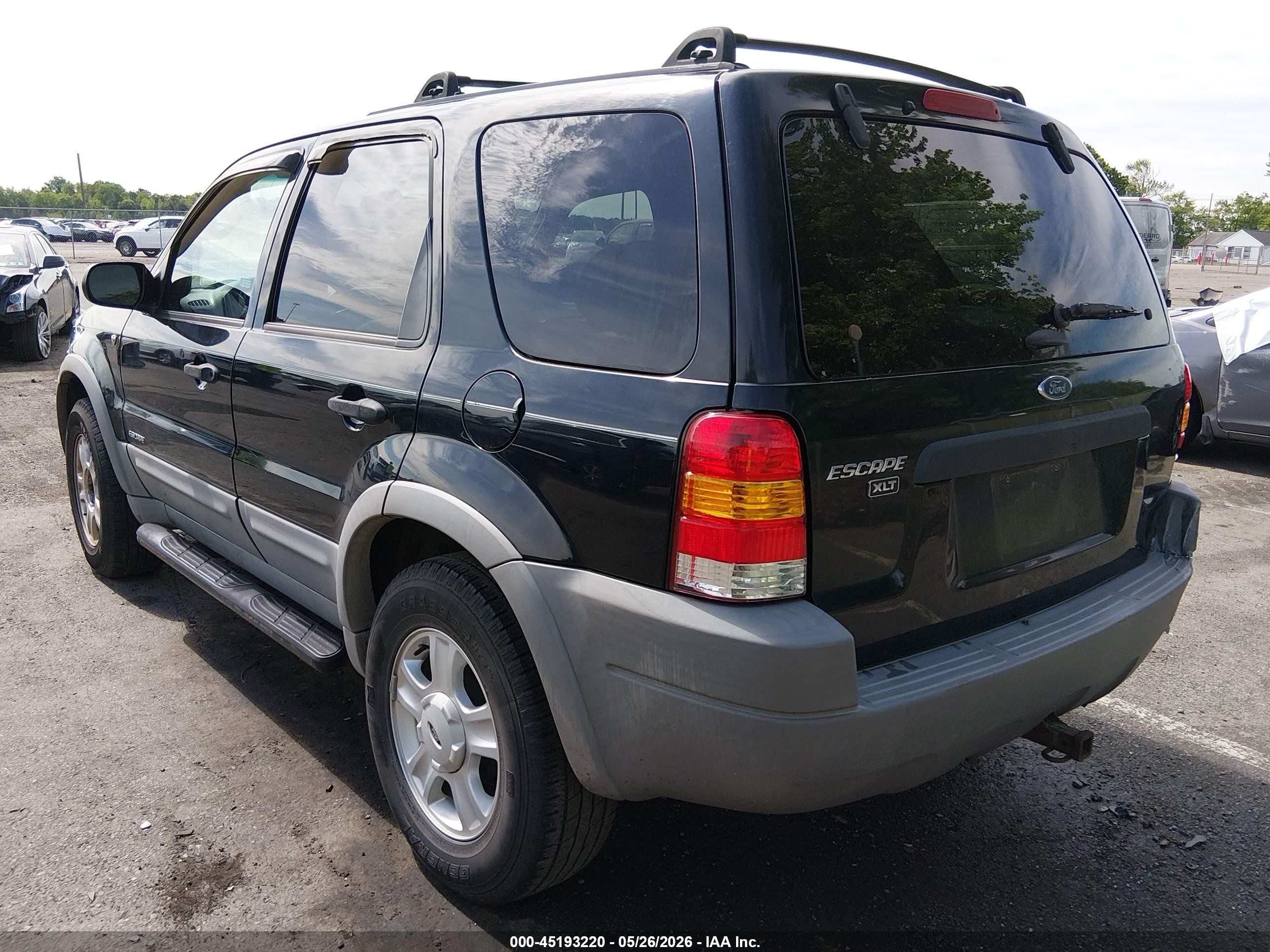 2002 Ford Escape Xlt Black vin: 1FMCU04102KB02535