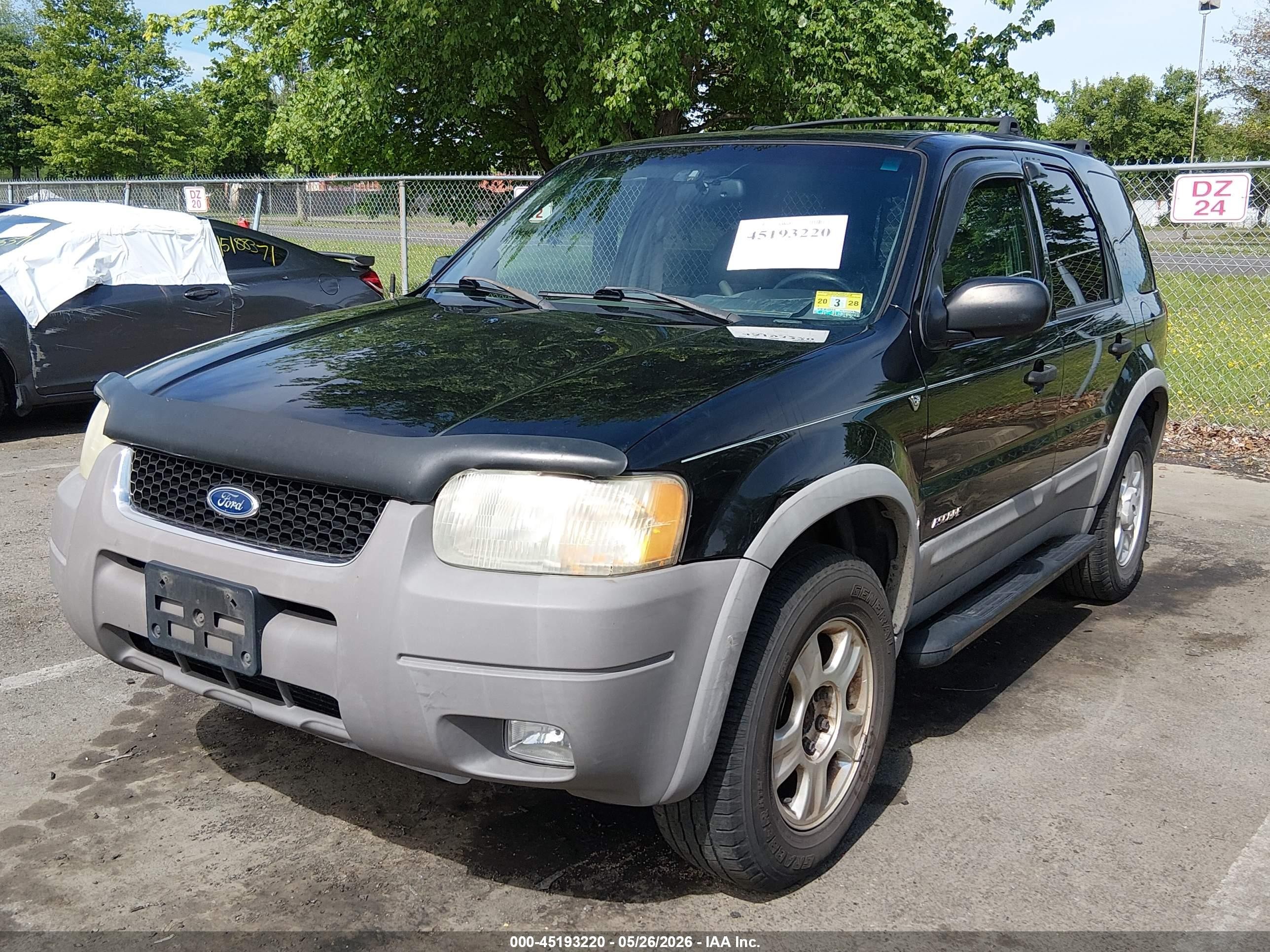 2002 Ford Escape Xlt Black vin: 1FMCU04102KB02535
