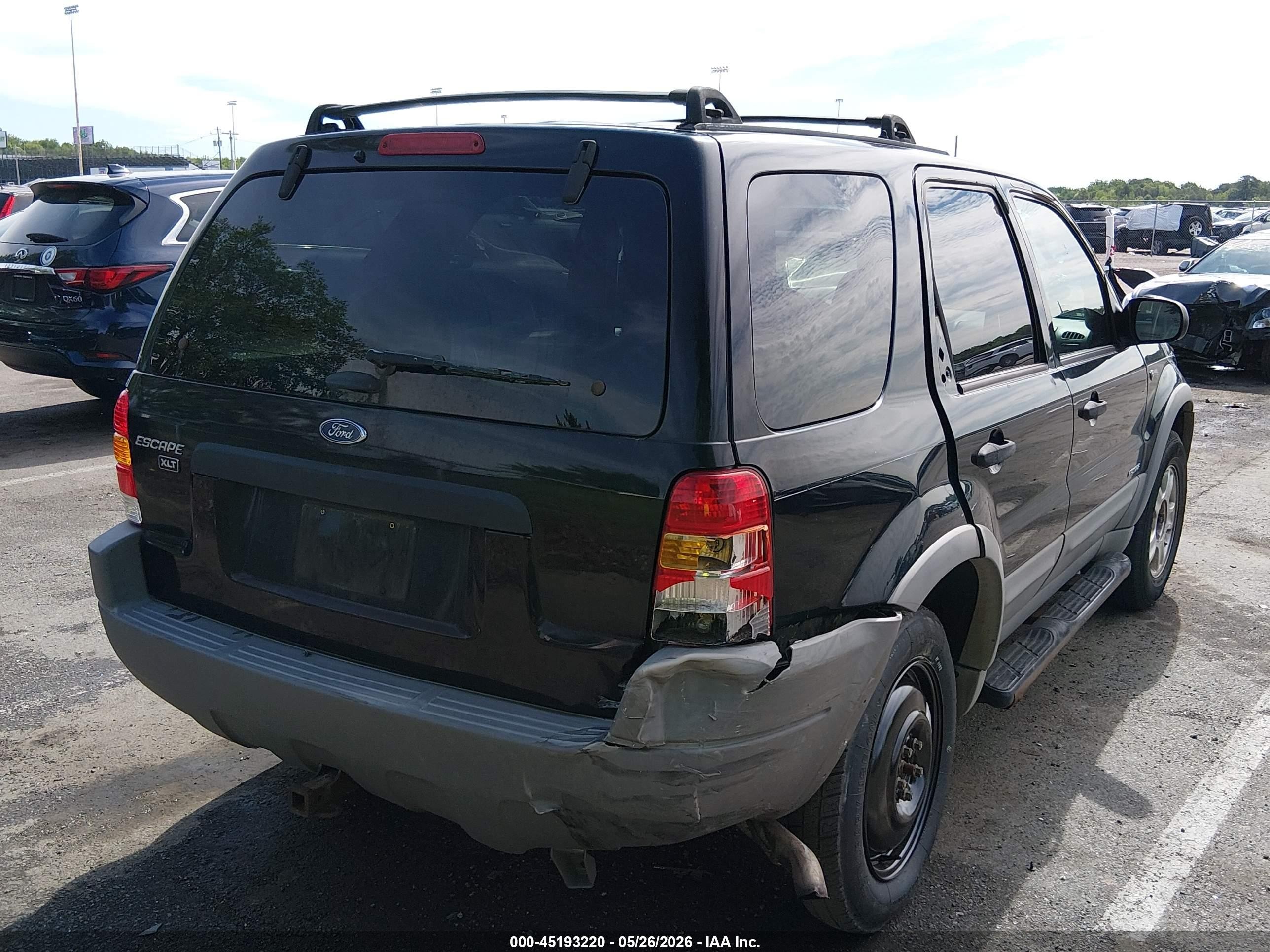 2002 Ford Escape Xlt Black vin: 1FMCU04102KB02535
