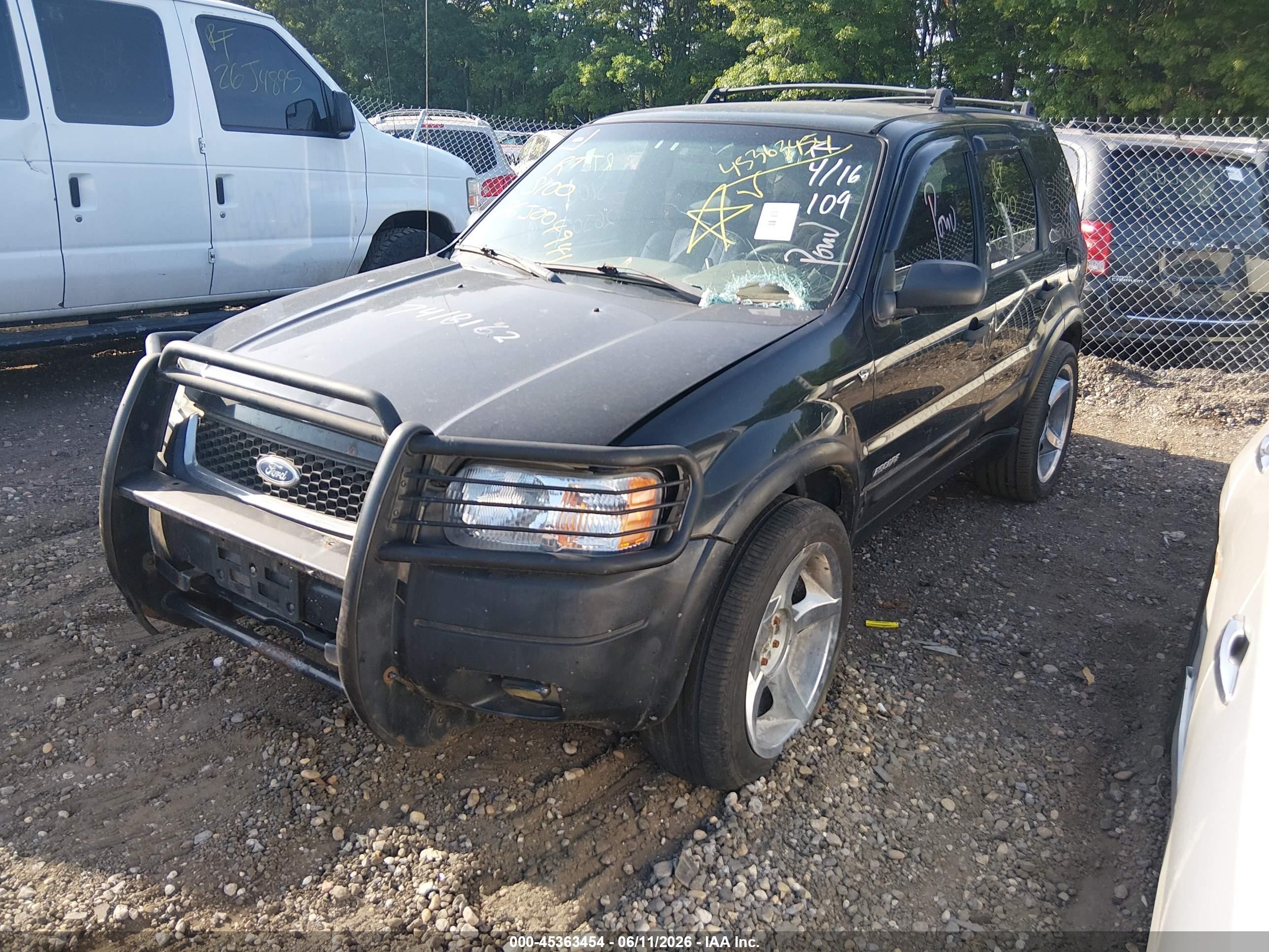 2002 Ford Escape Xlt Black vin: 1FMCU04102KC20858
