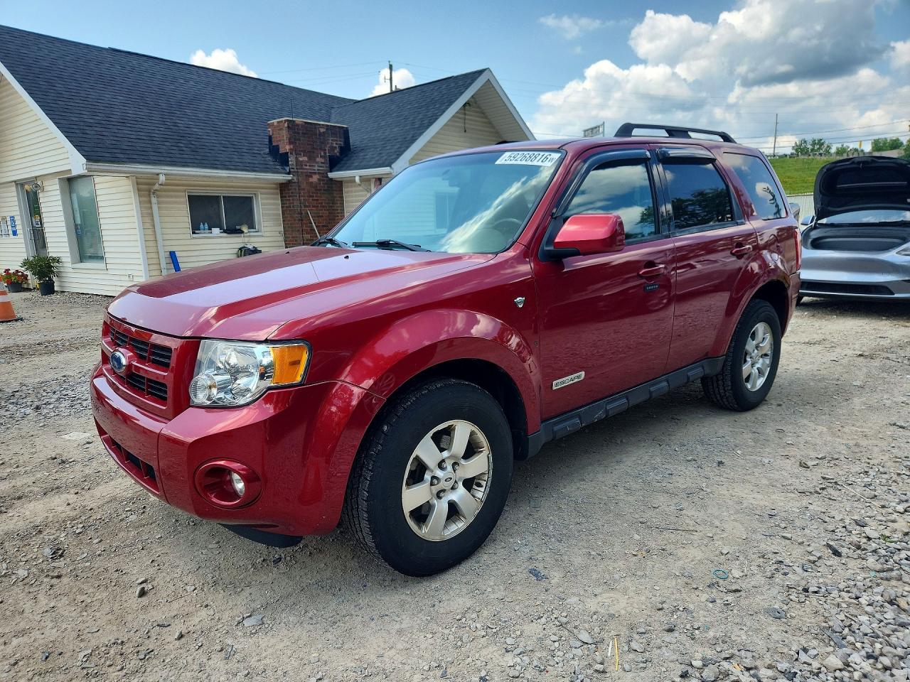 2008 Ford Escape Limited Red vin: 1FMCU04108KA79797