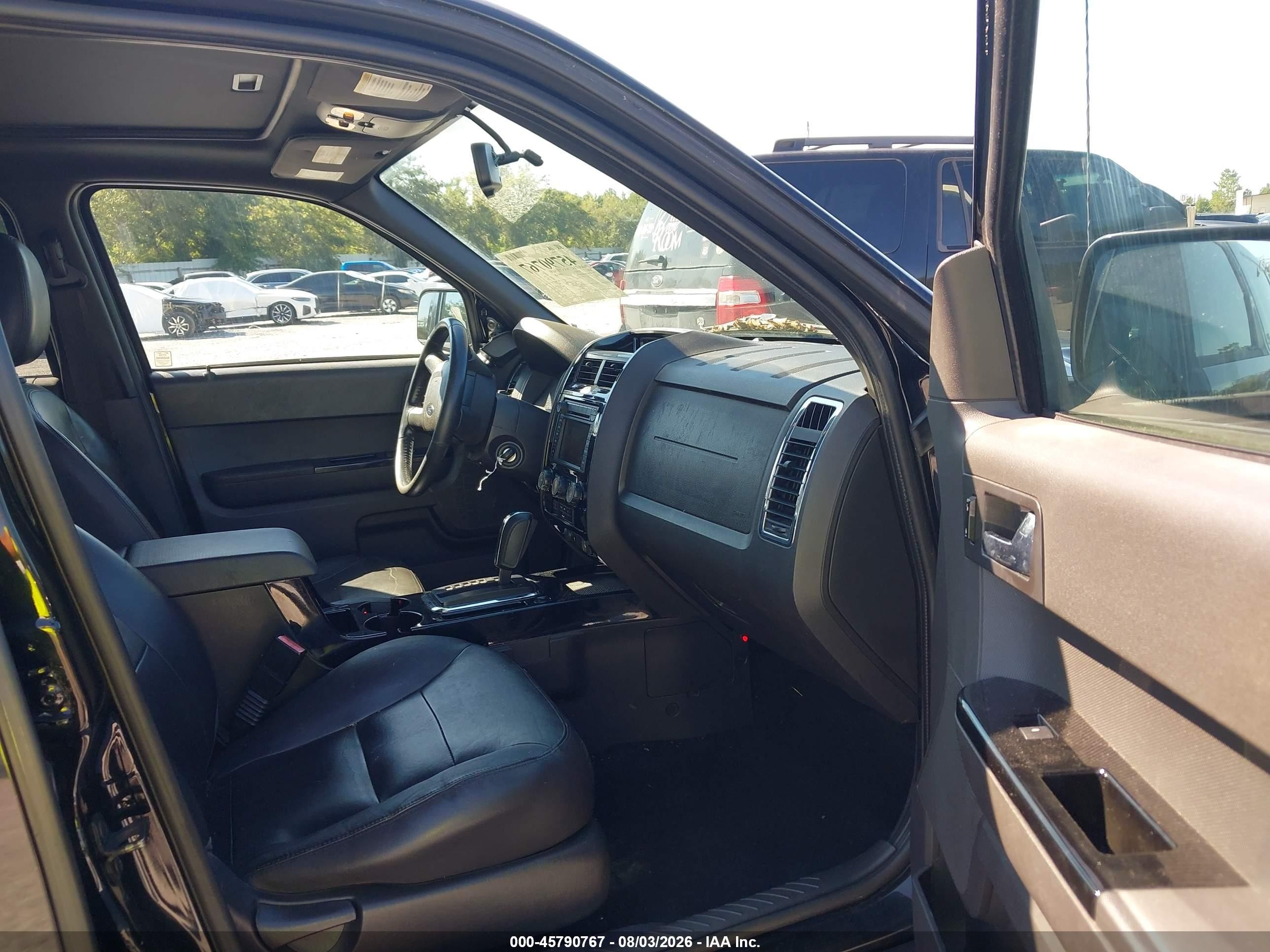 2008 Ford Escape Limited Black vin: 1FMCU04108KD67691