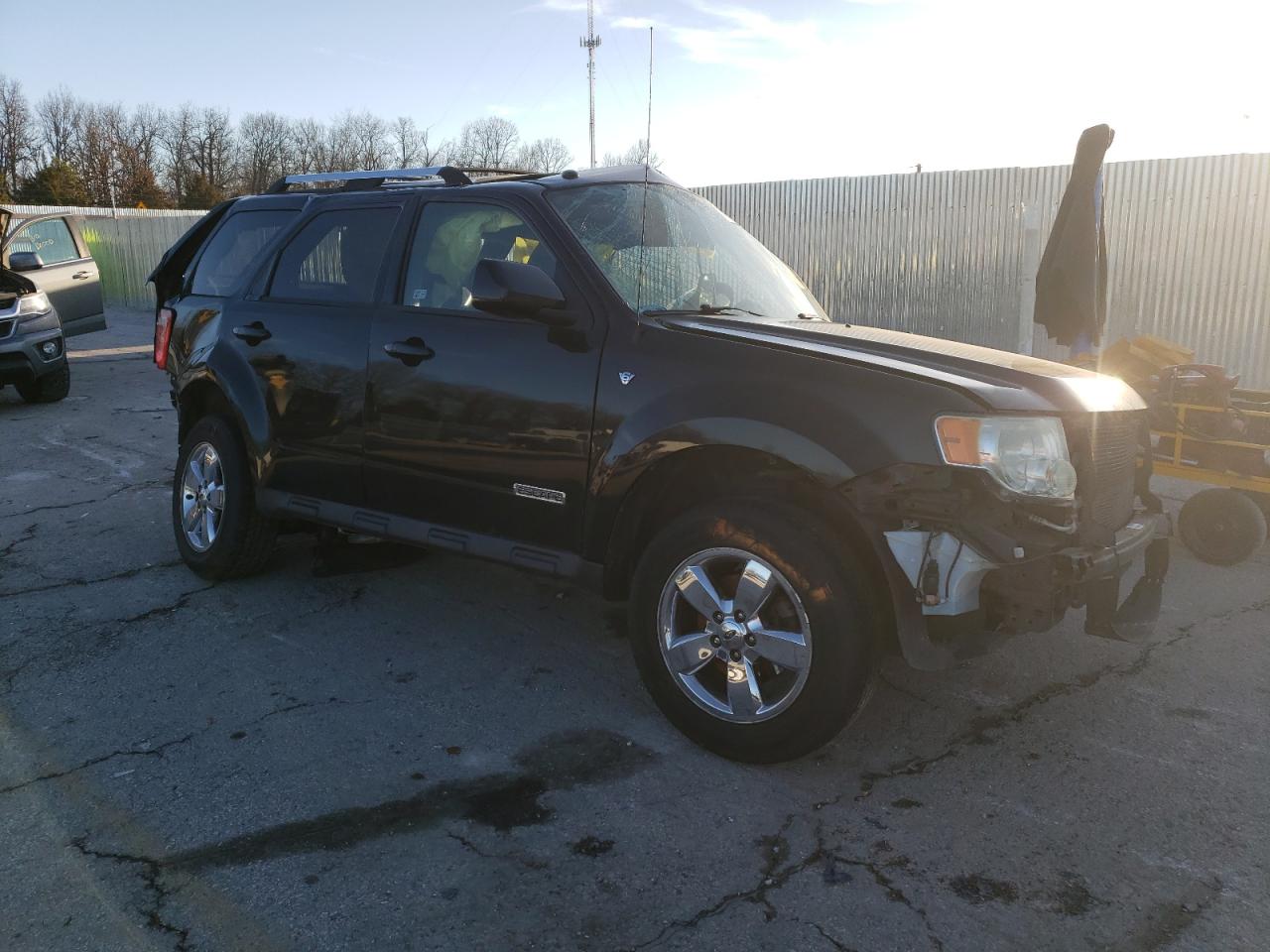 2008 Ford Escape Limited Black vin: 1FMCU04118KC99272