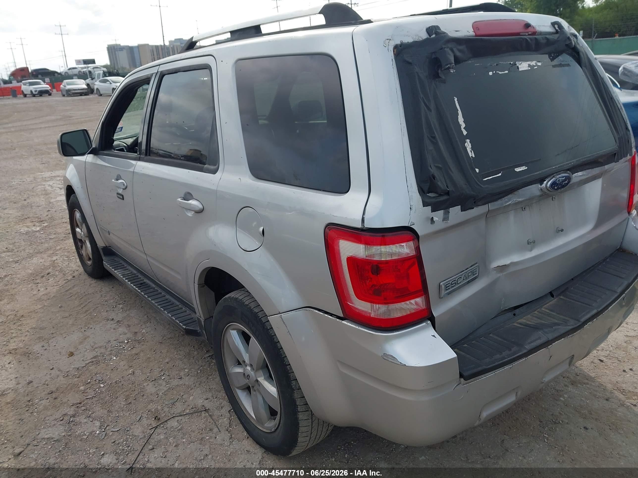2008 Ford Escape Limited Silver vin: 1FMCU04128KA63472