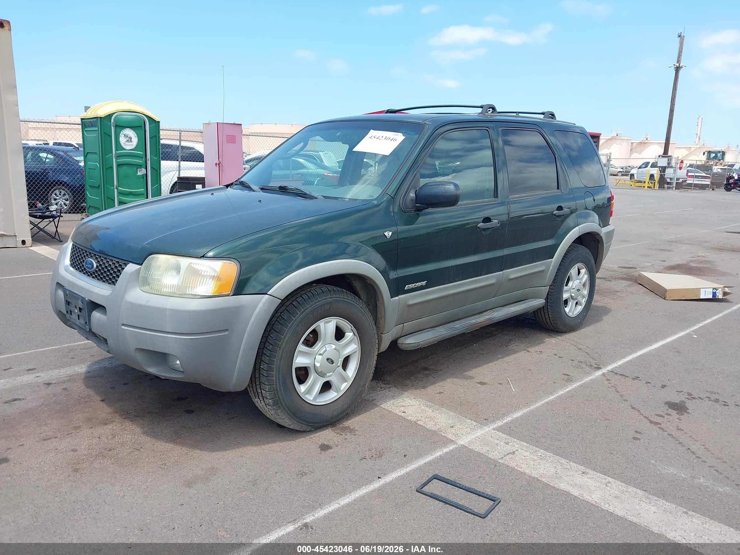 2002 Ford Escape Xlt Green vin: 1FMCU04132KB14534