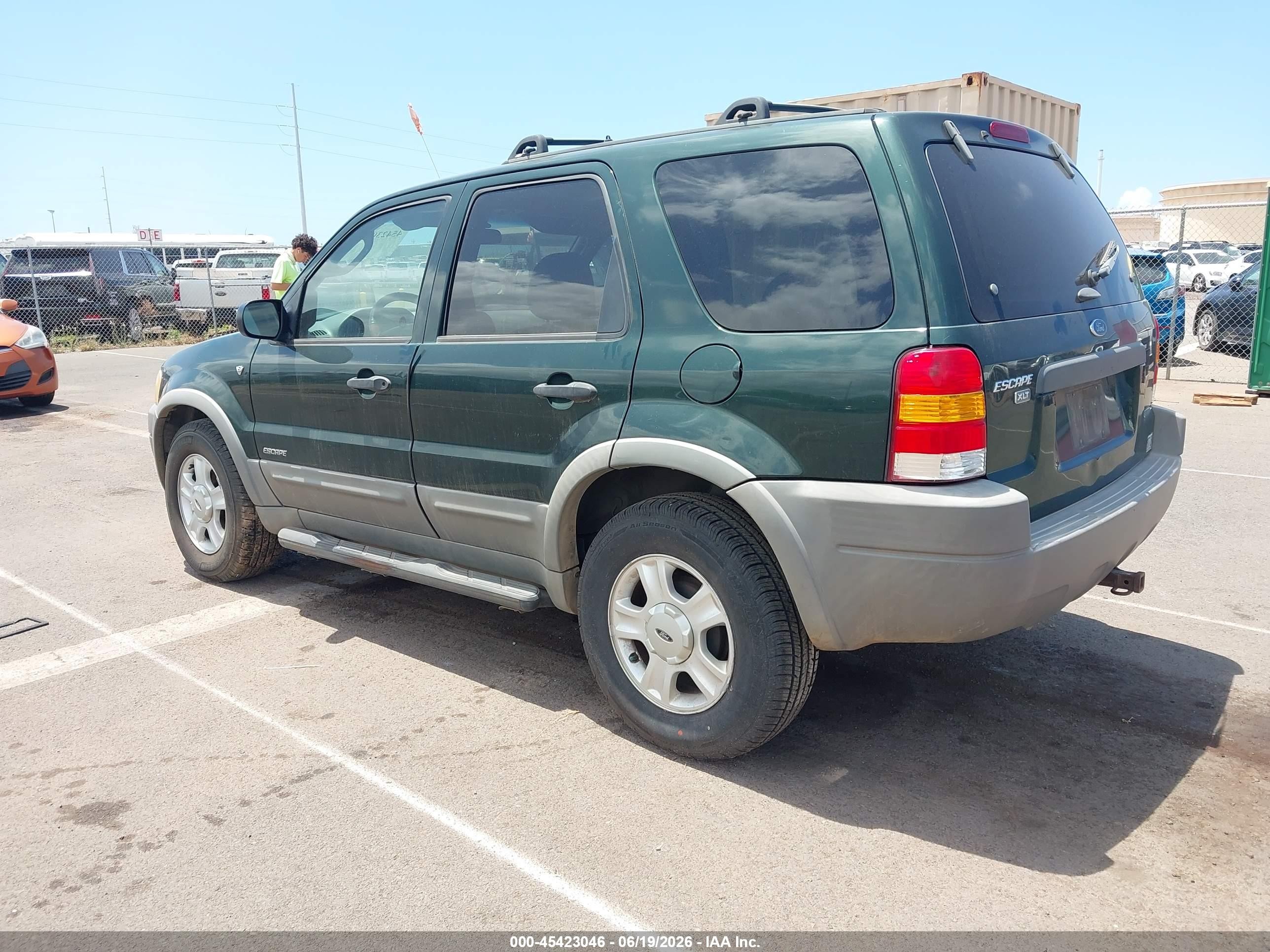 2002 Ford Escape Xlt Green vin: 1FMCU04132KB14534