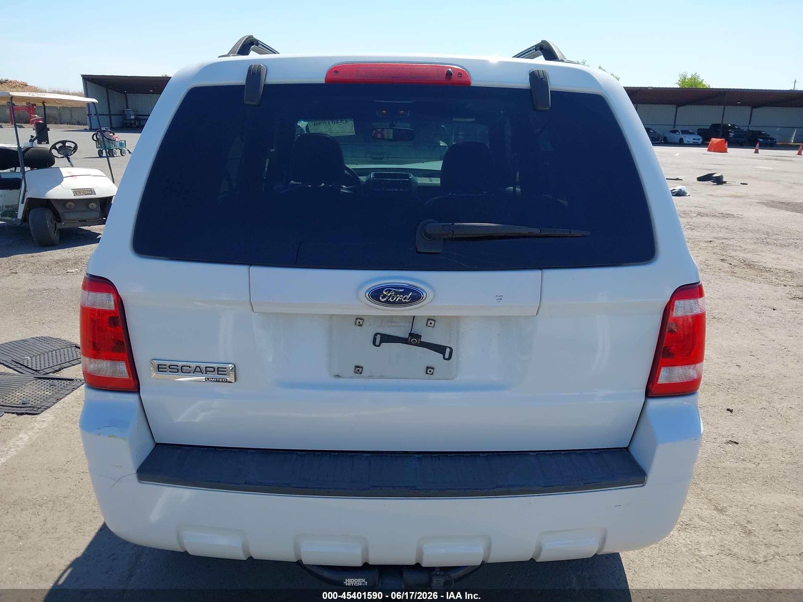 2008 Ford Escape Limited White vin: 1FMCU04148KA86896