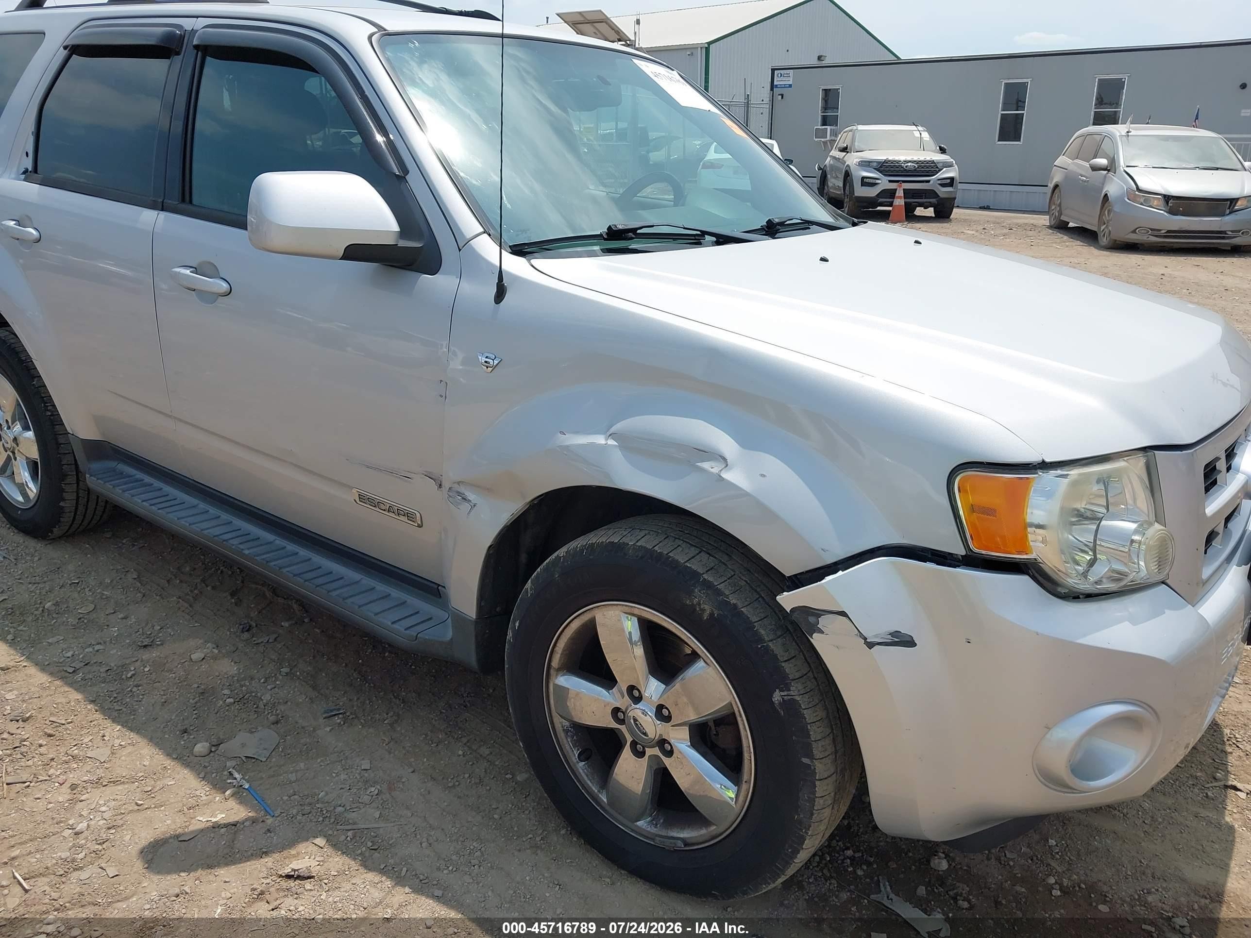 2008 Ford Escape Limited Silver vin: 1FMCU04148KB45767