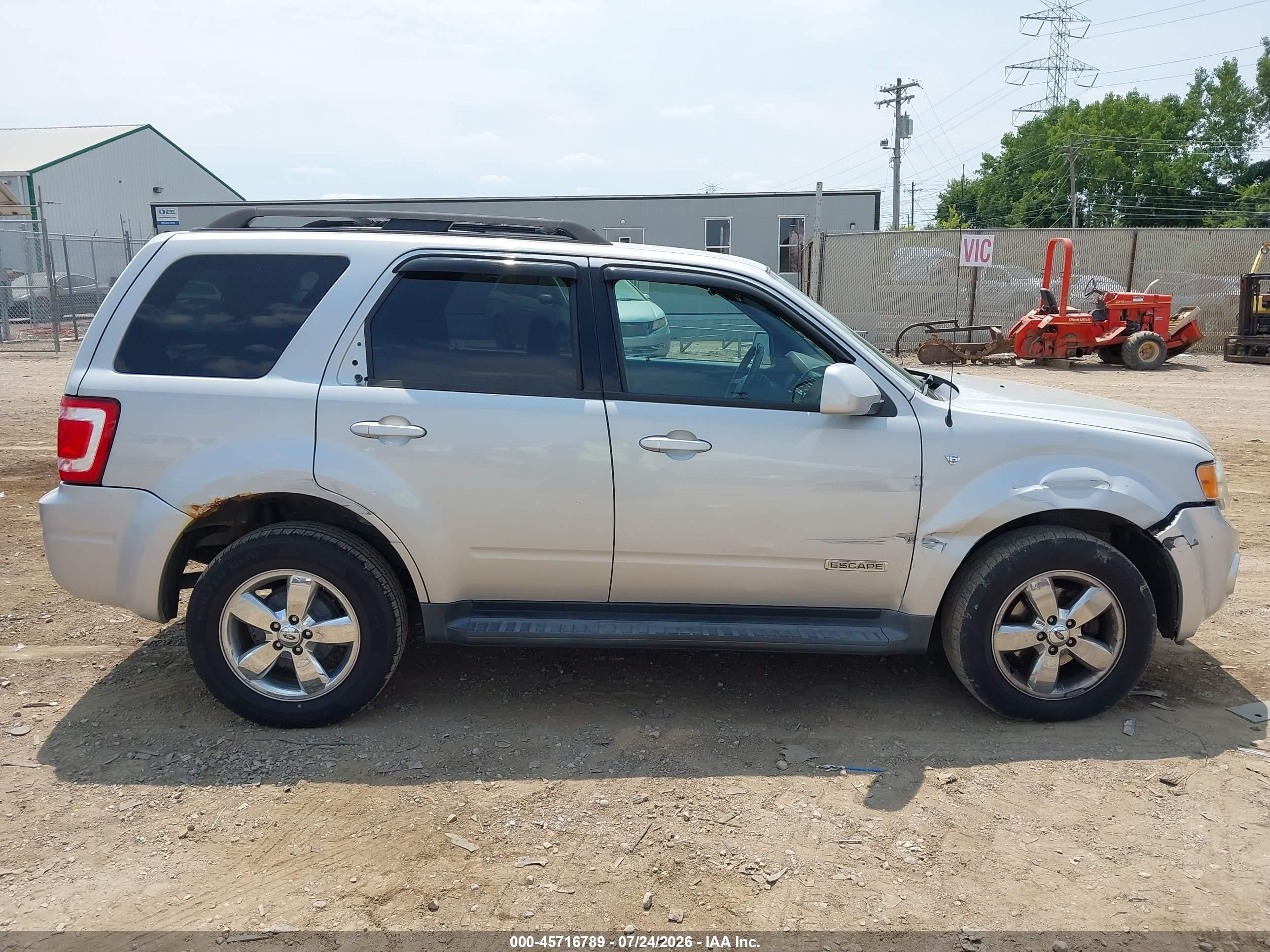 2008 Ford Escape Limited Silver vin: 1FMCU04148KB45767