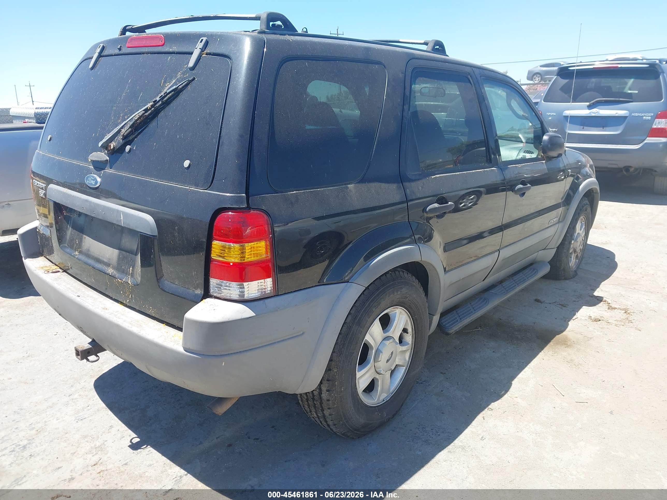 2001 Ford Escape Xlt Black vin: 1FMCU04151KF72915