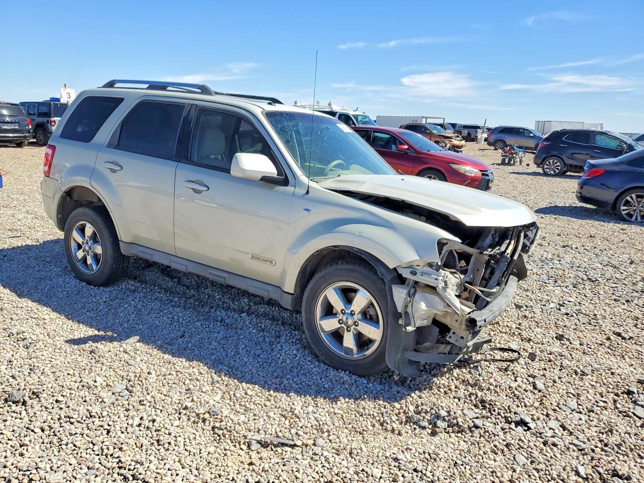 2008 Ford Escape Limited Cream vin: 1FMCU04158KC32805