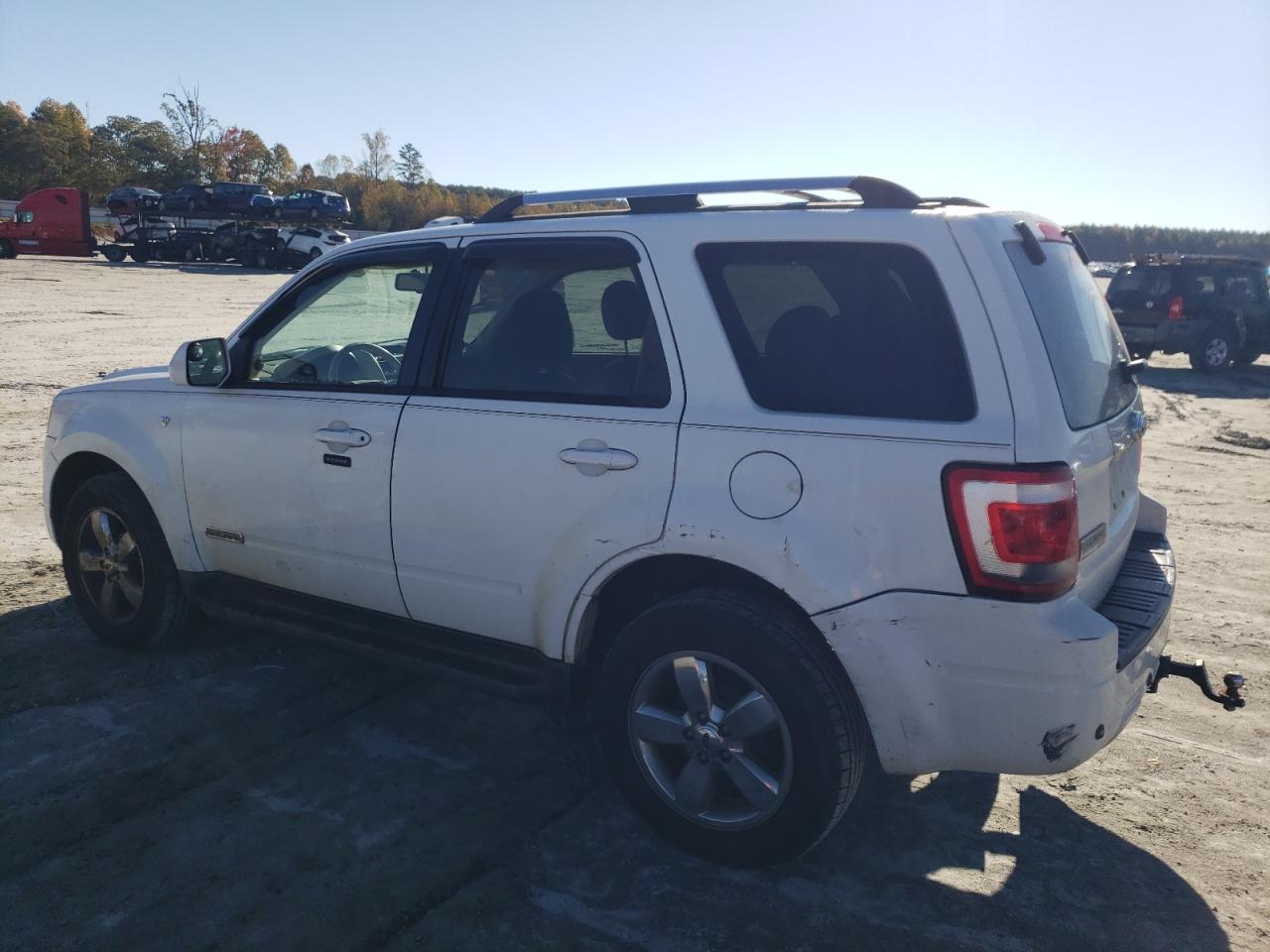 2008 Ford Escape Limited White vin: 1FMCU04158KC81079