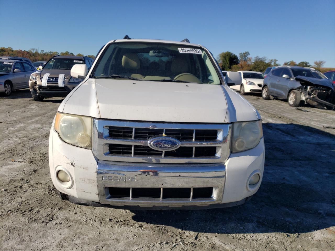 2008 Ford Escape Limited White vin: 1FMCU04158KC81079