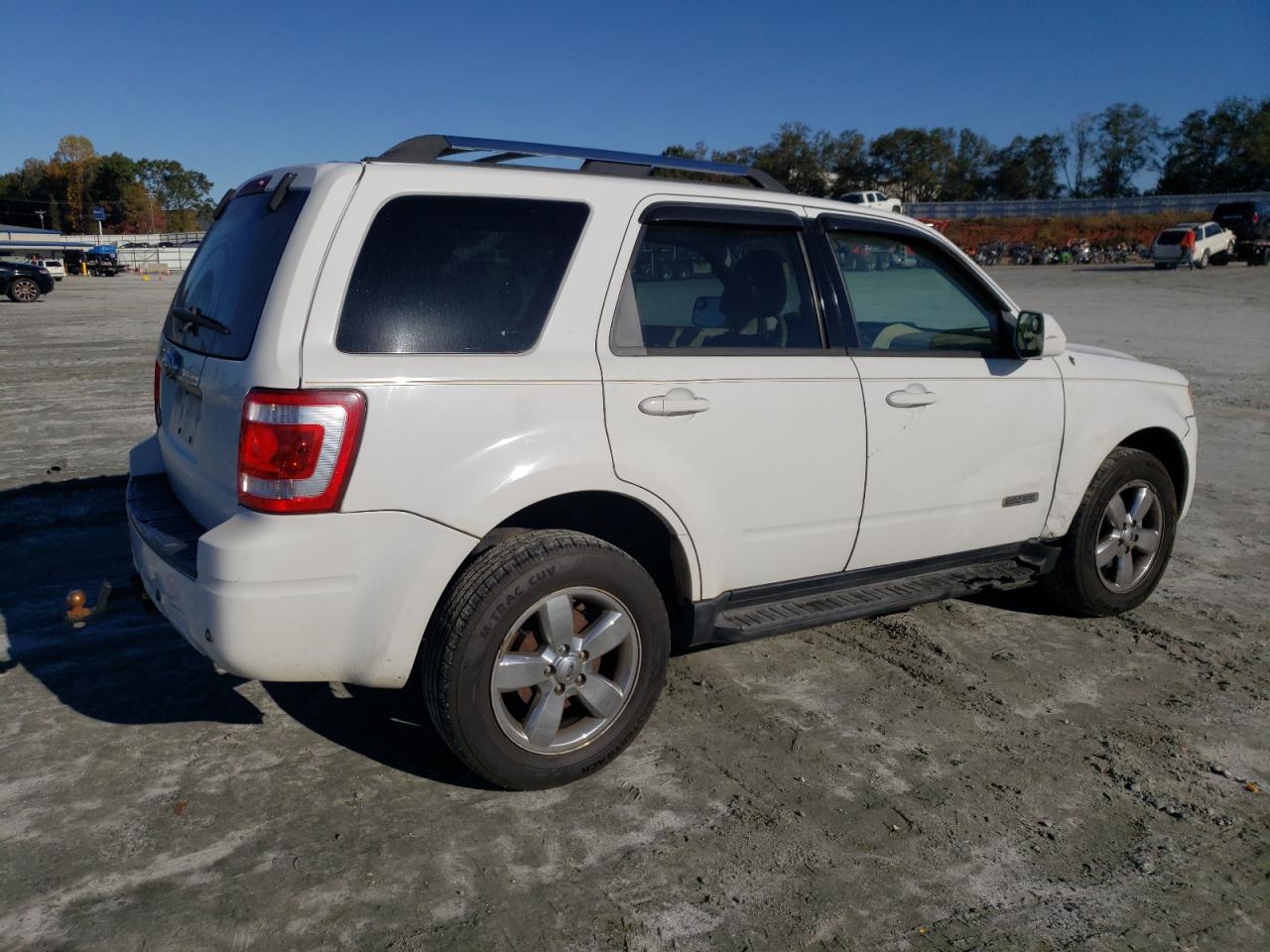 2008 Ford Escape Limited White vin: 1FMCU04158KC81079