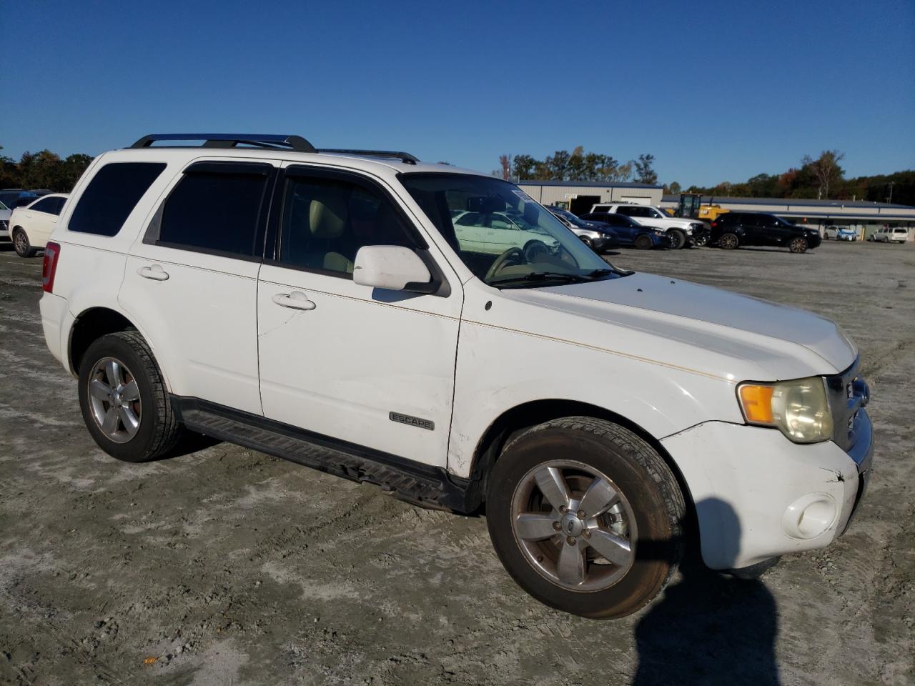 2008 Ford Escape Limited White vin: 1FMCU04158KC81079