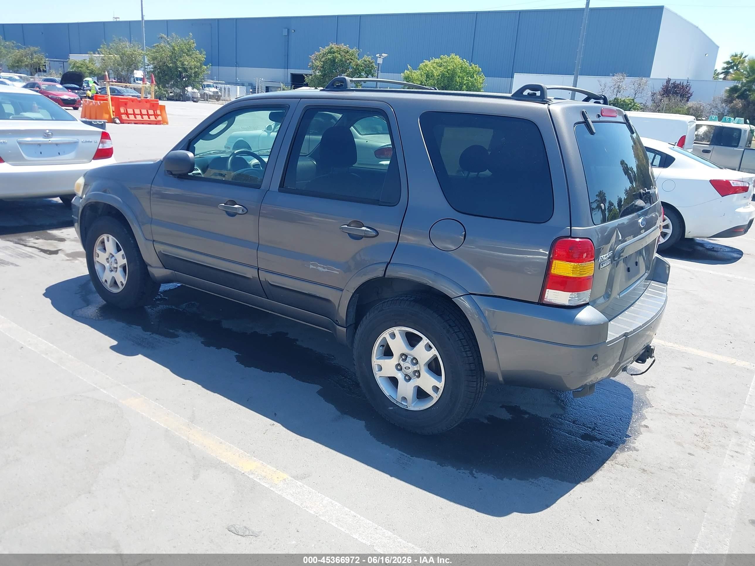 2006 Ford Escape Limited Серый vin: 1FMCU04166KA50530