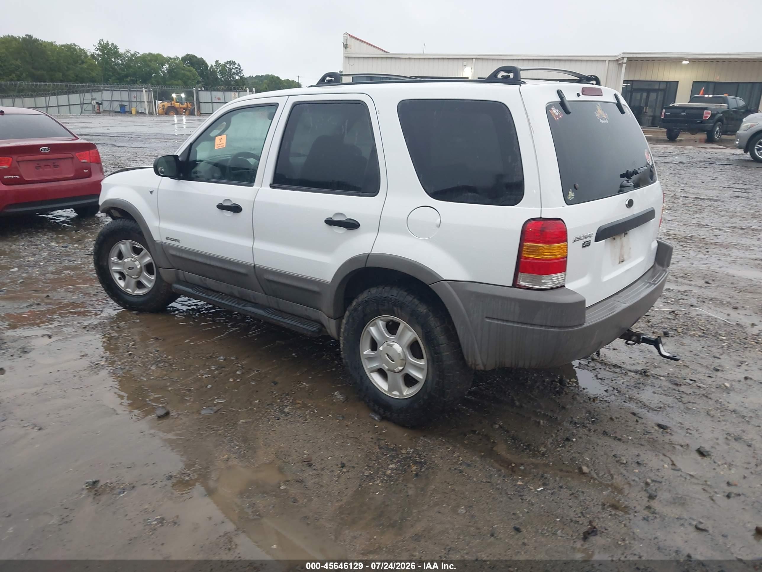 2001 Ford Escape Xlt White vin: 1FMCU04171KA96828