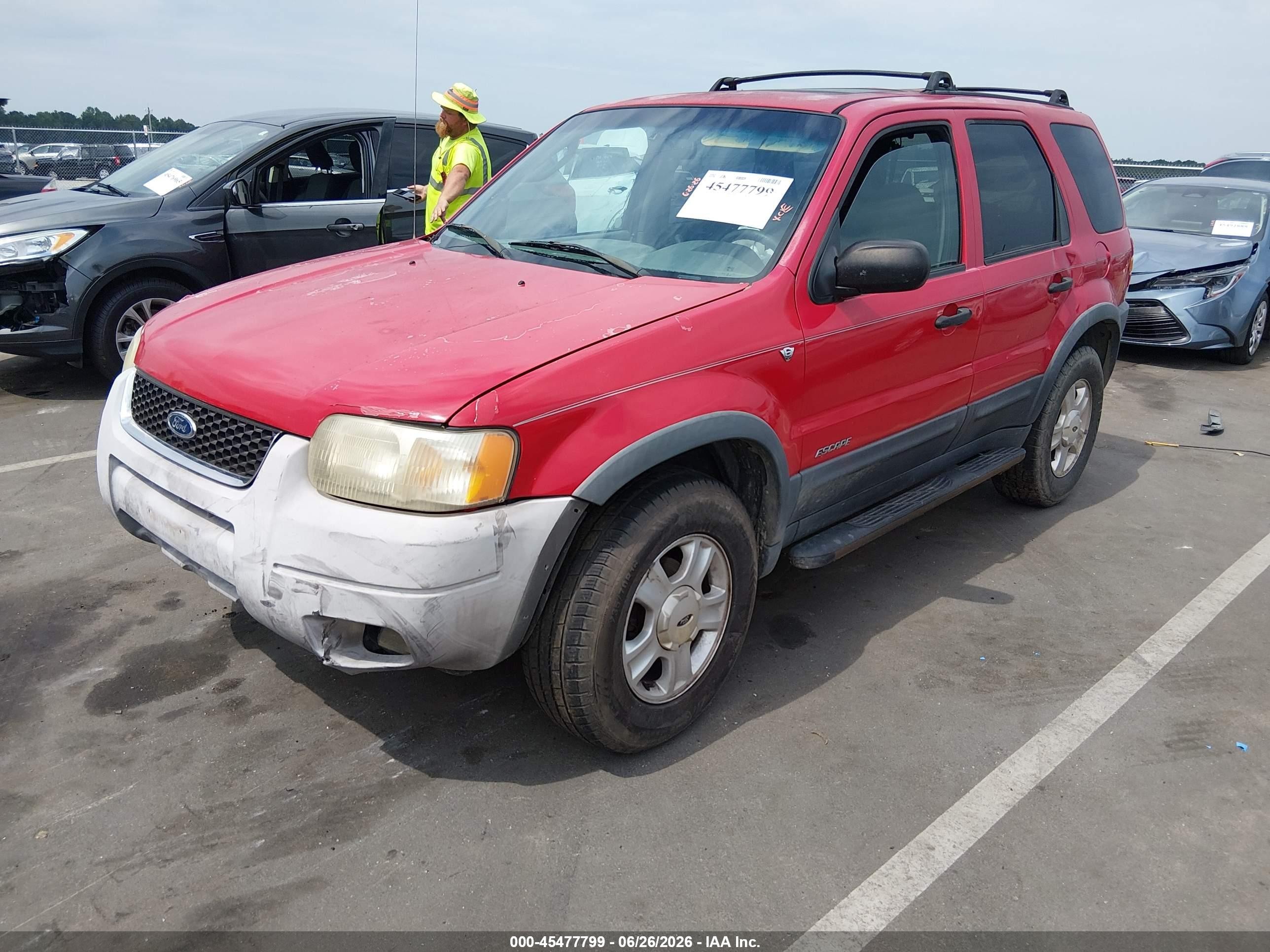 2001 Ford Escape Xlt Red vin: 1FMCU04171KF73435
