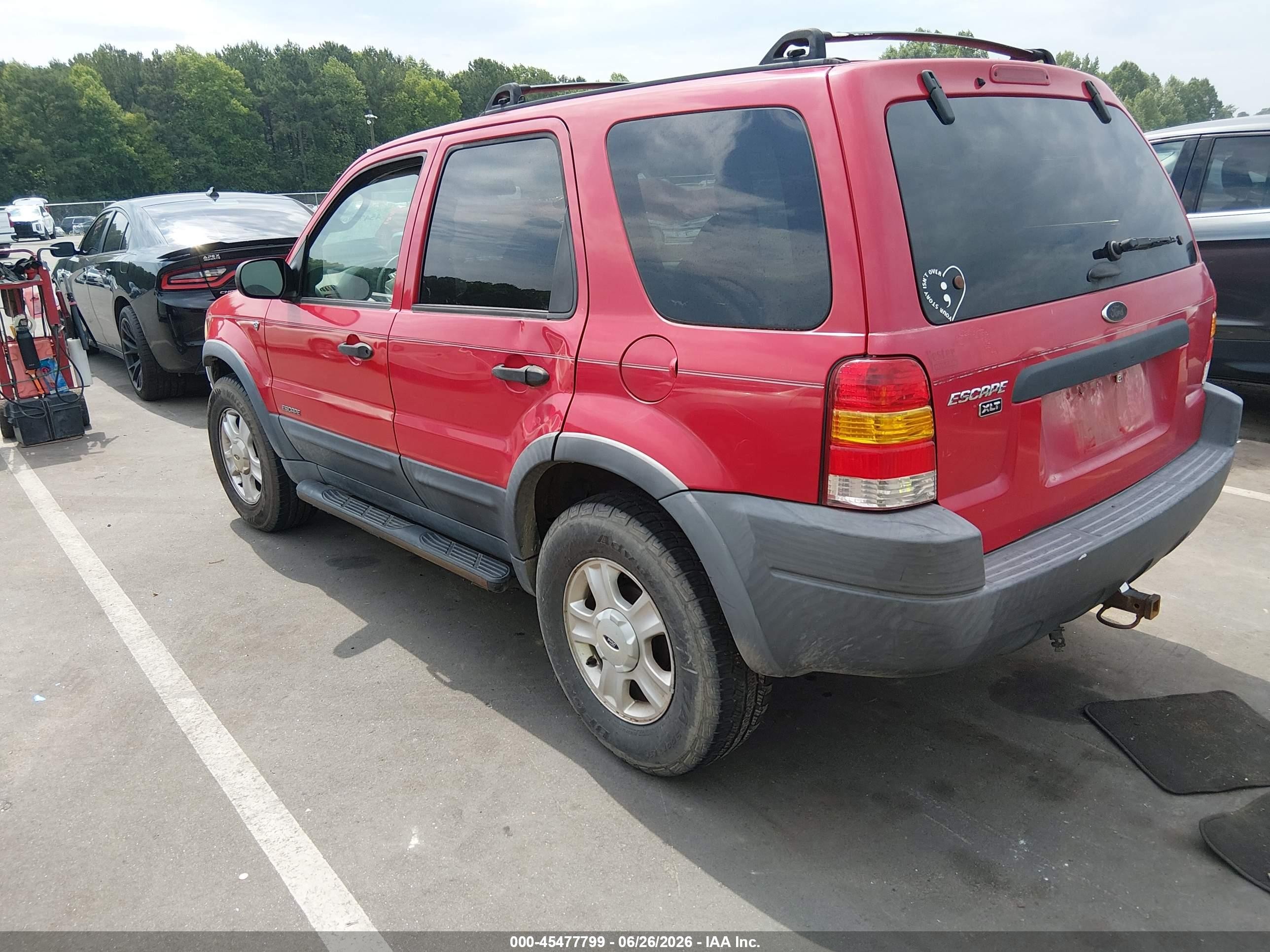 2001 Ford Escape Xlt Red vin: 1FMCU04171KF73435