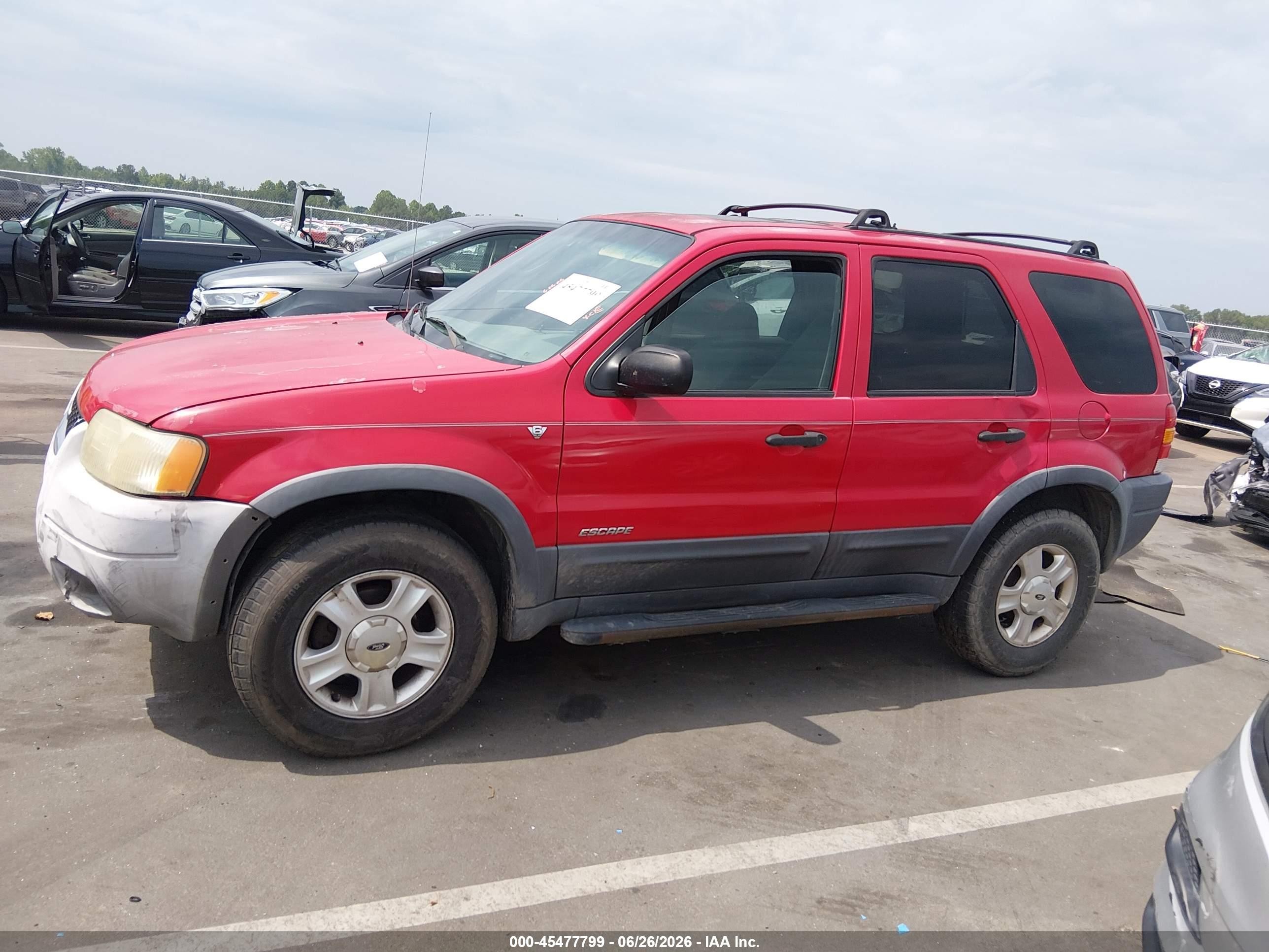 2001 Ford Escape Xlt Red vin: 1FMCU04171KF73435
