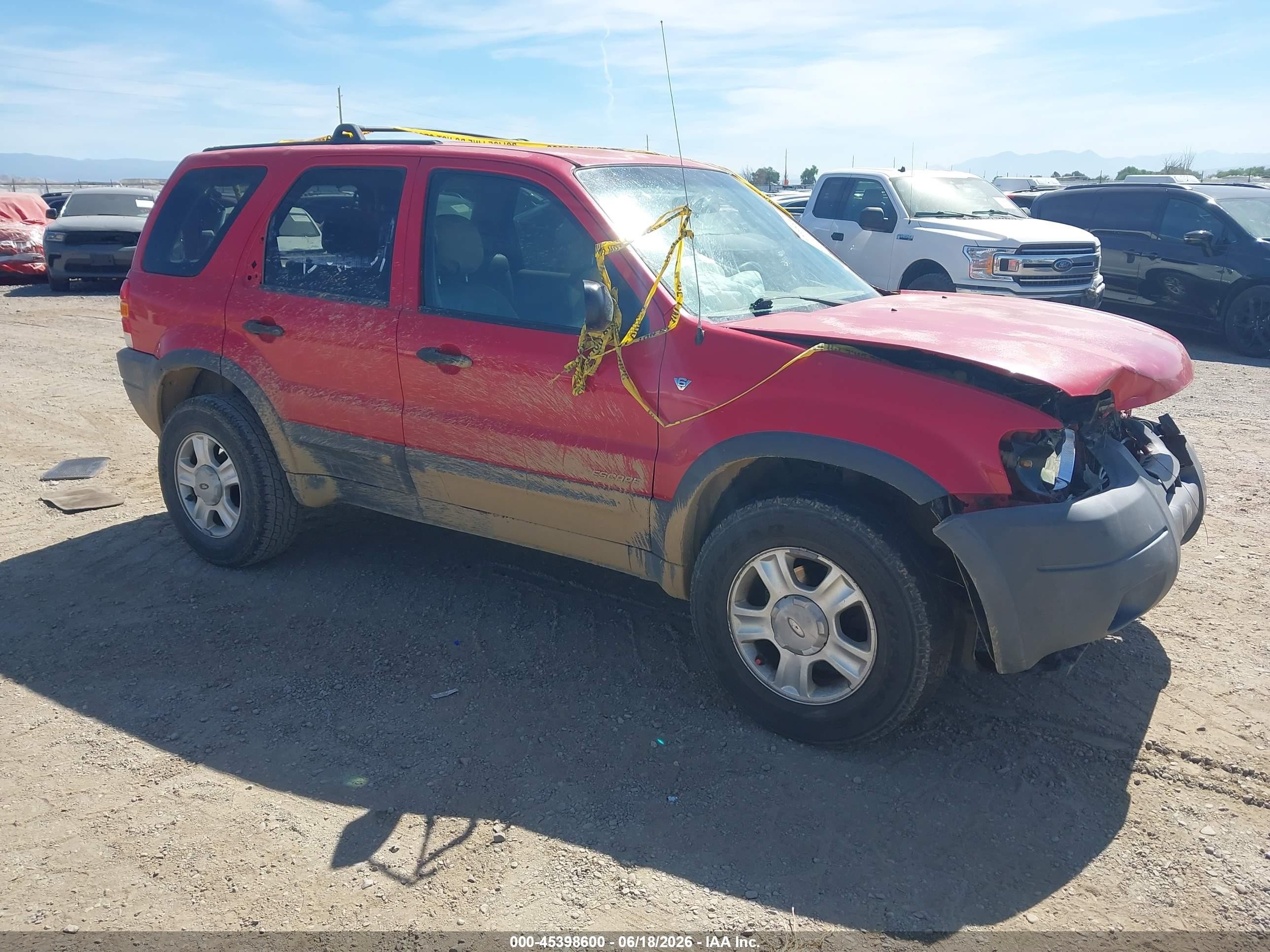 2002 Ford Escape Xlt Red vin: 1FMCU04182KB16229