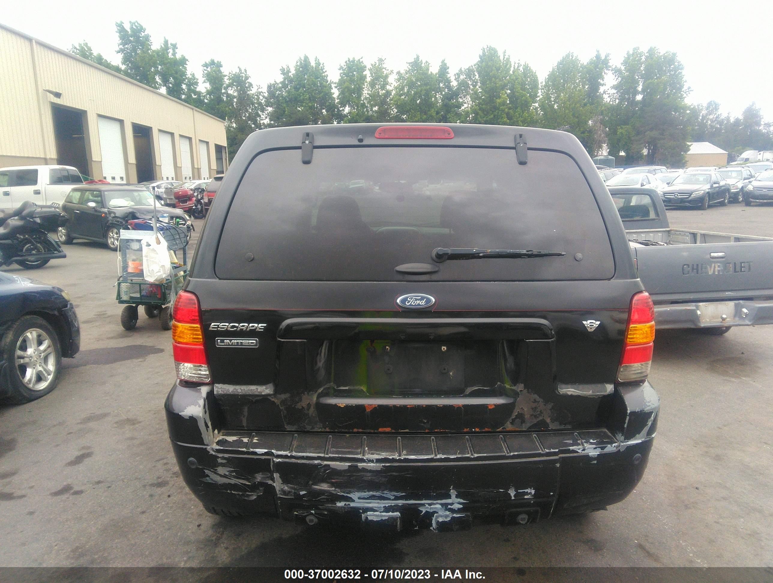 2005 Ford Escape Limited Black vin: 1FMCU041X5KB95097