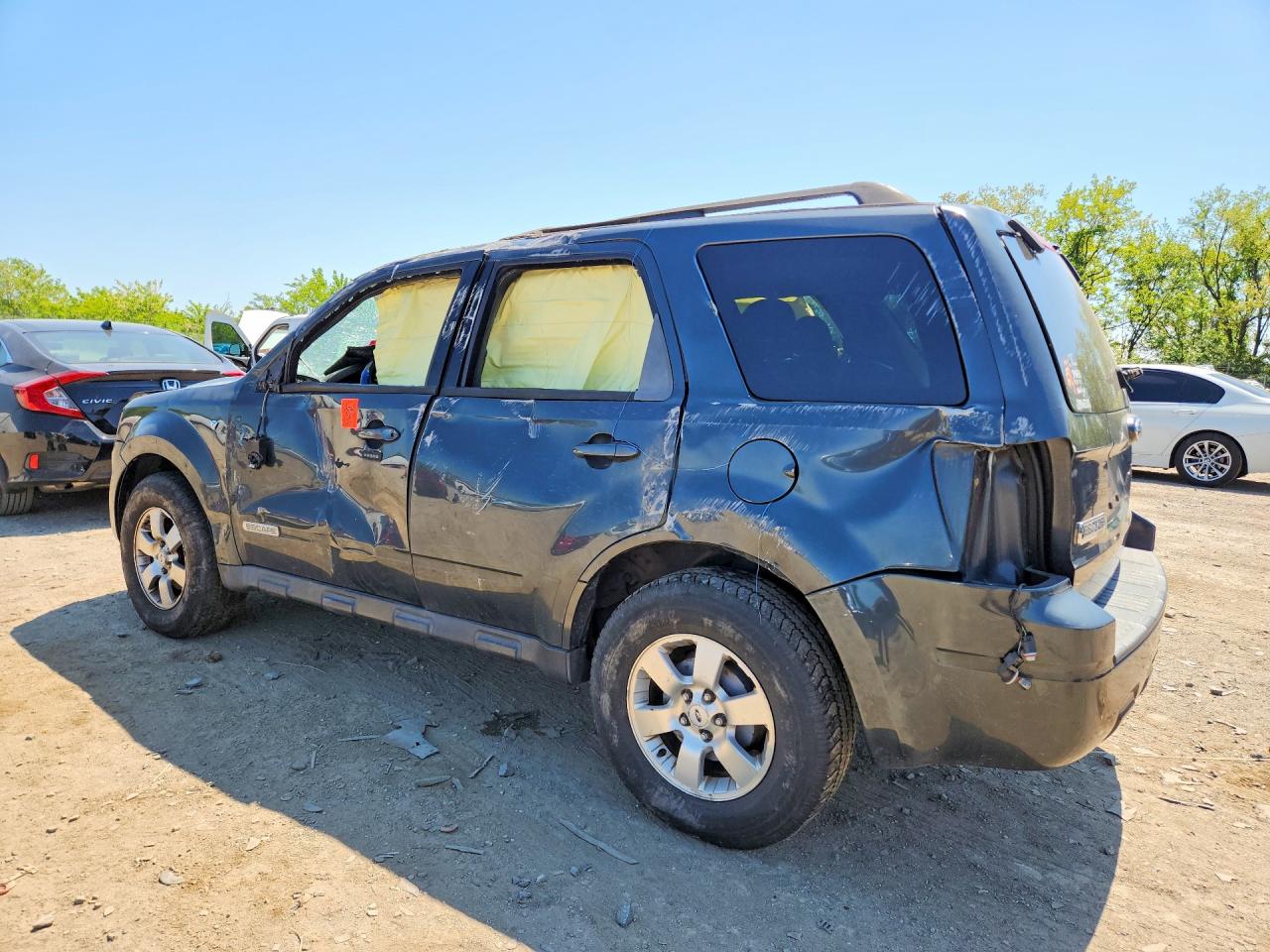 2008 Ford Escape Limited Black vin: 1FMCU041X8KC69736