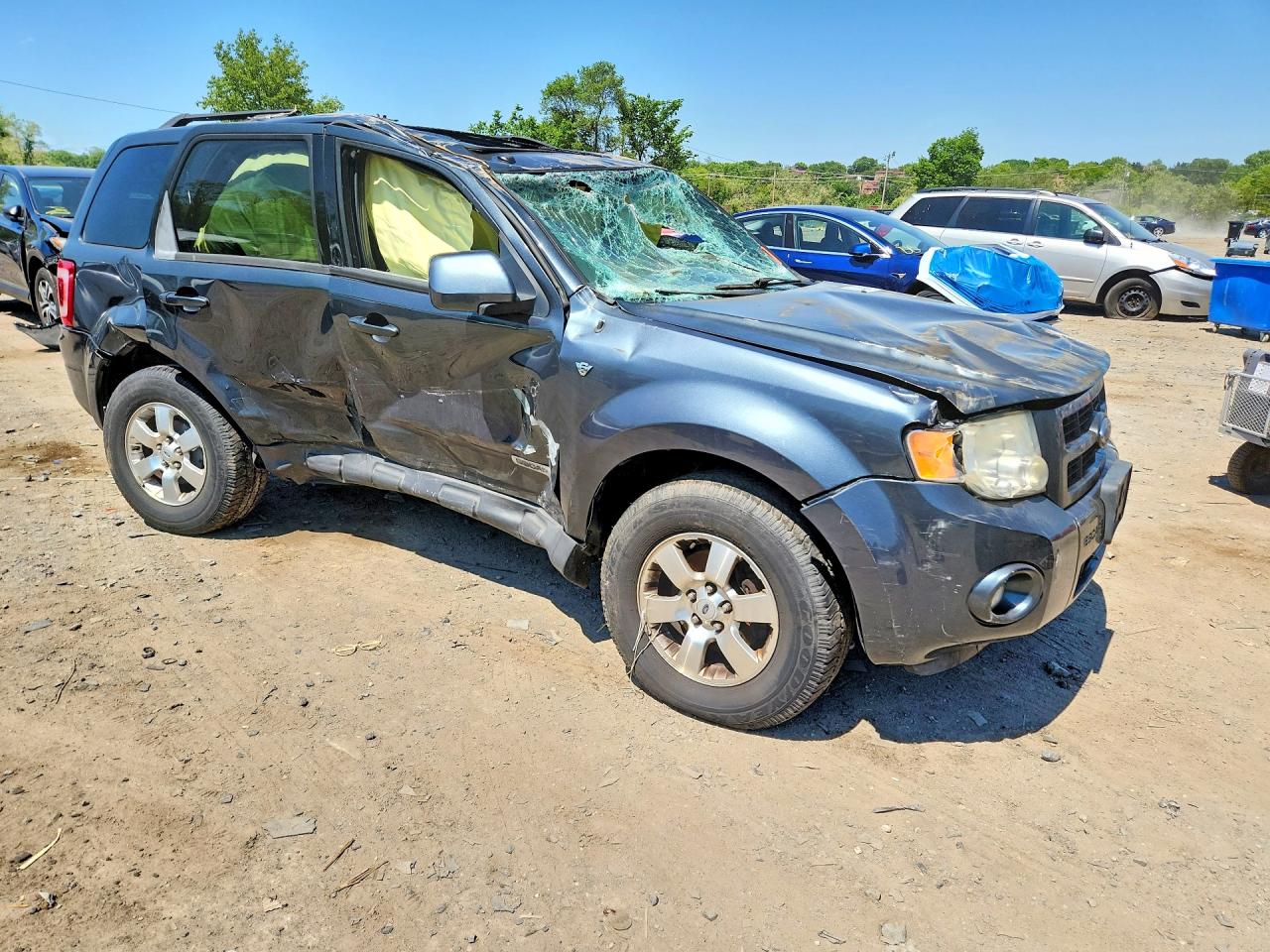 2008 Ford Escape Limited Black vin: 1FMCU041X8KC69736
