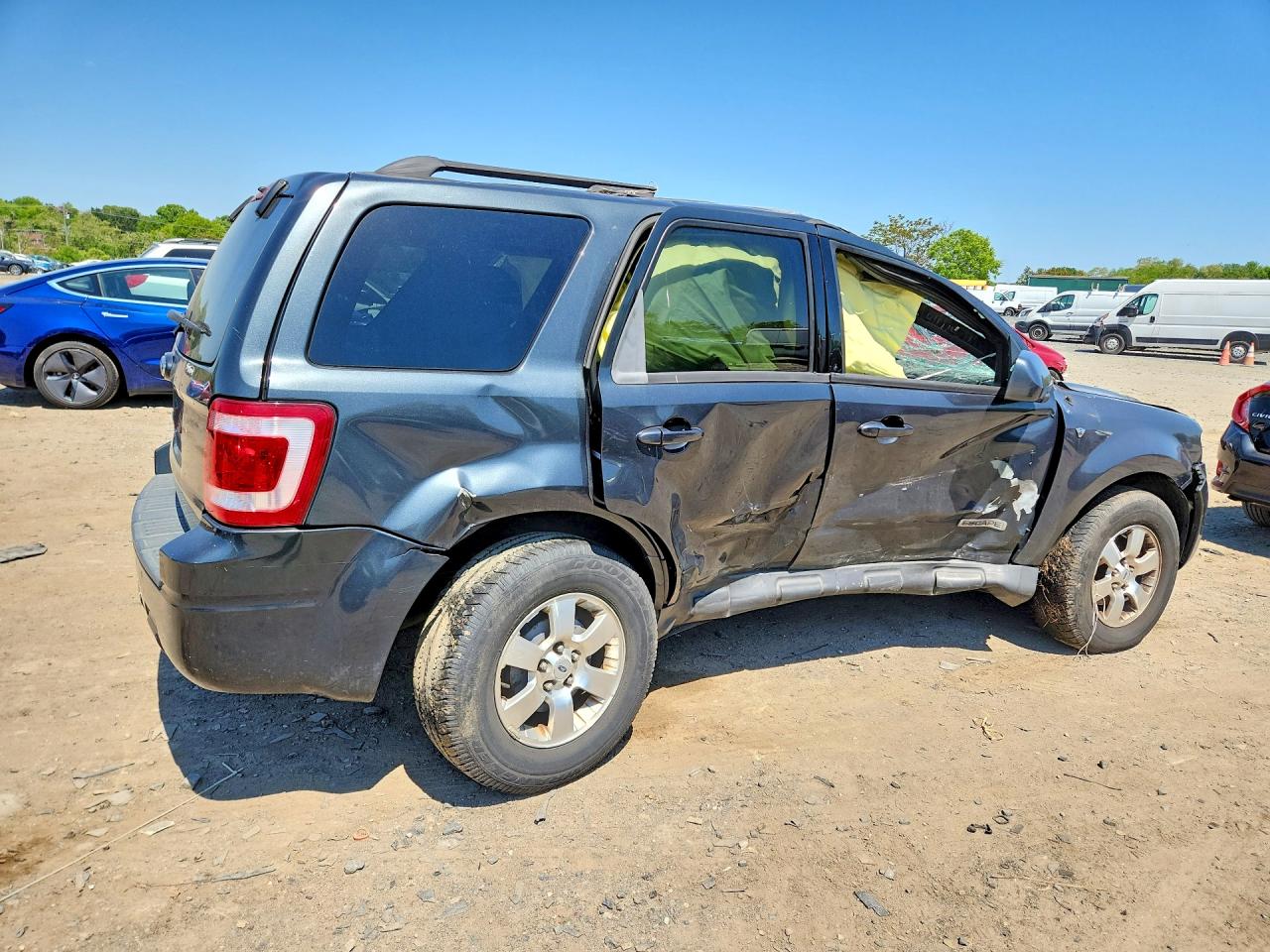 2008 Ford Escape Limited Black vin: 1FMCU041X8KC69736