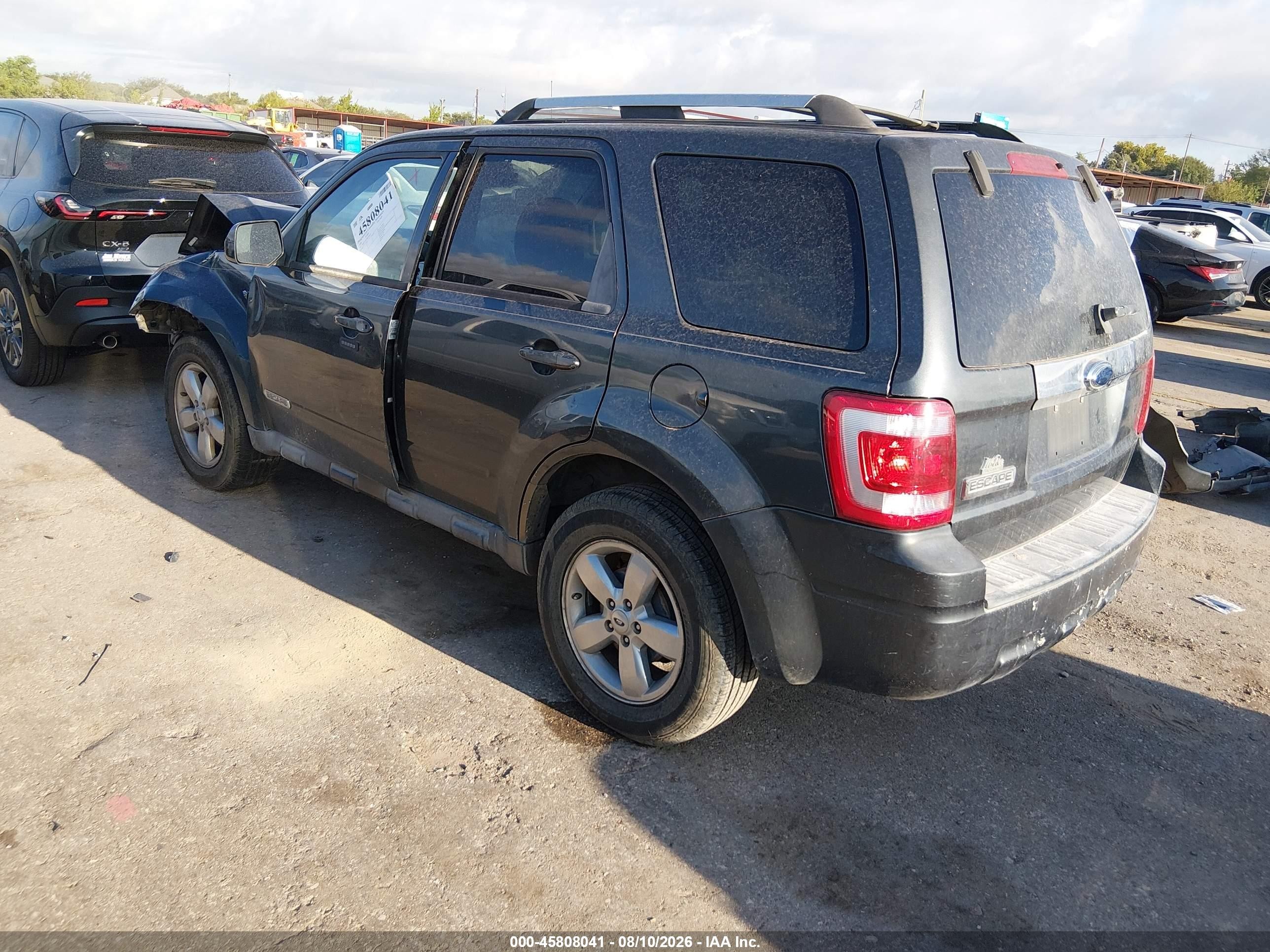 2008 Ford Escape Limited Dark Blue vin: 1FMCU041X8KC80607