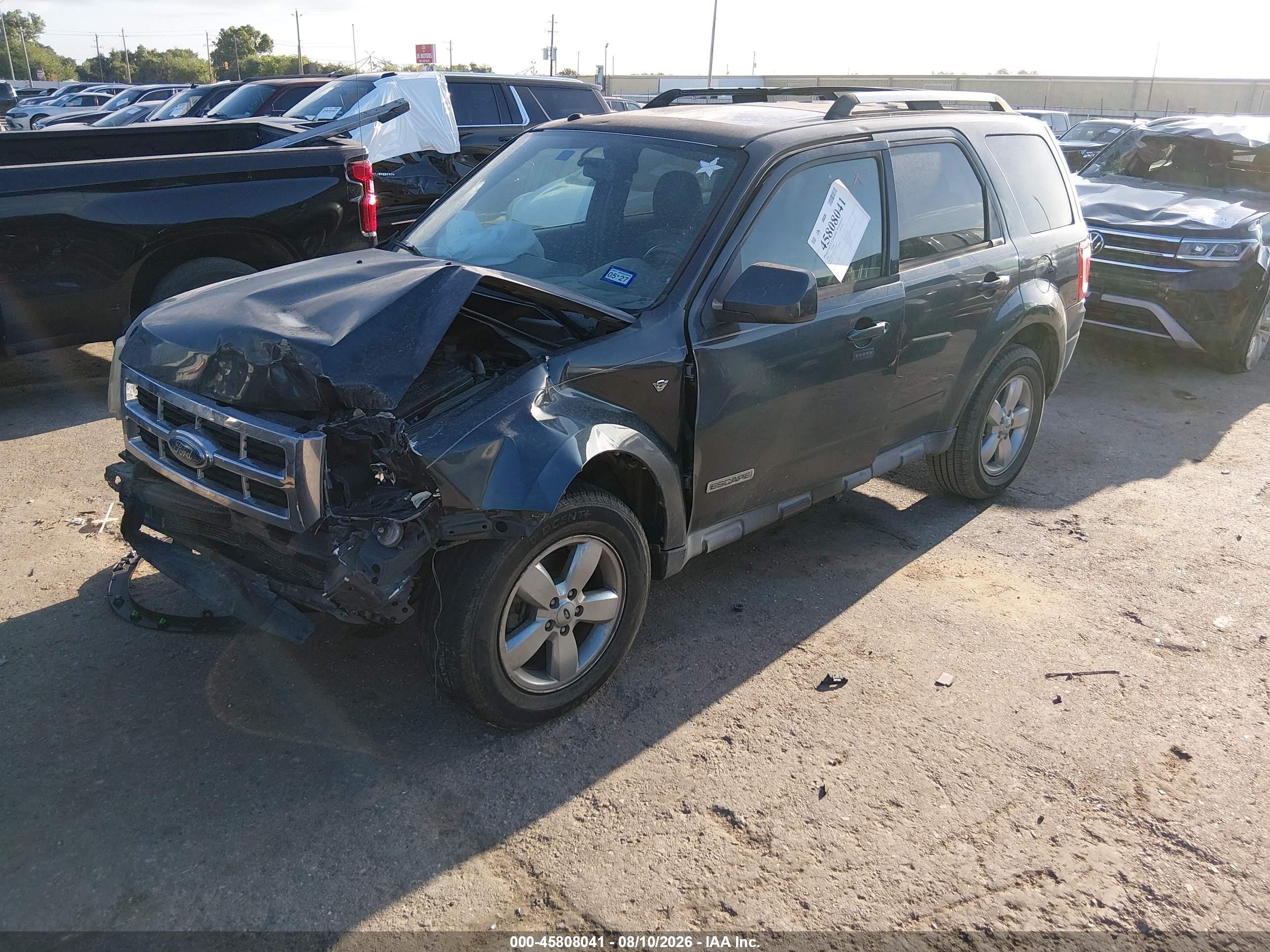2008 Ford Escape Limited Dark Blue vin: 1FMCU041X8KC80607