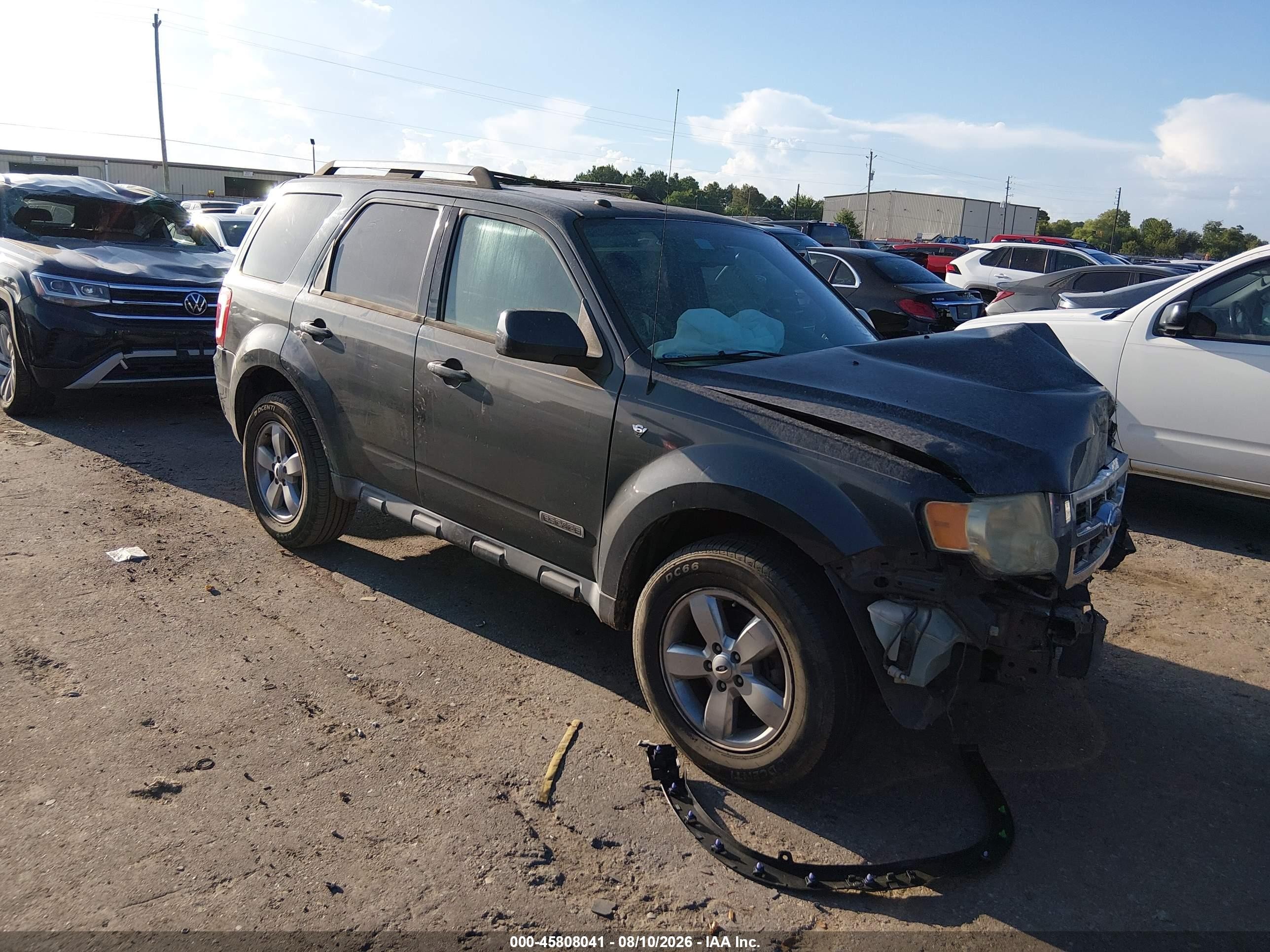 2008 Ford Escape Limited Dark Blue vin: 1FMCU041X8KC80607