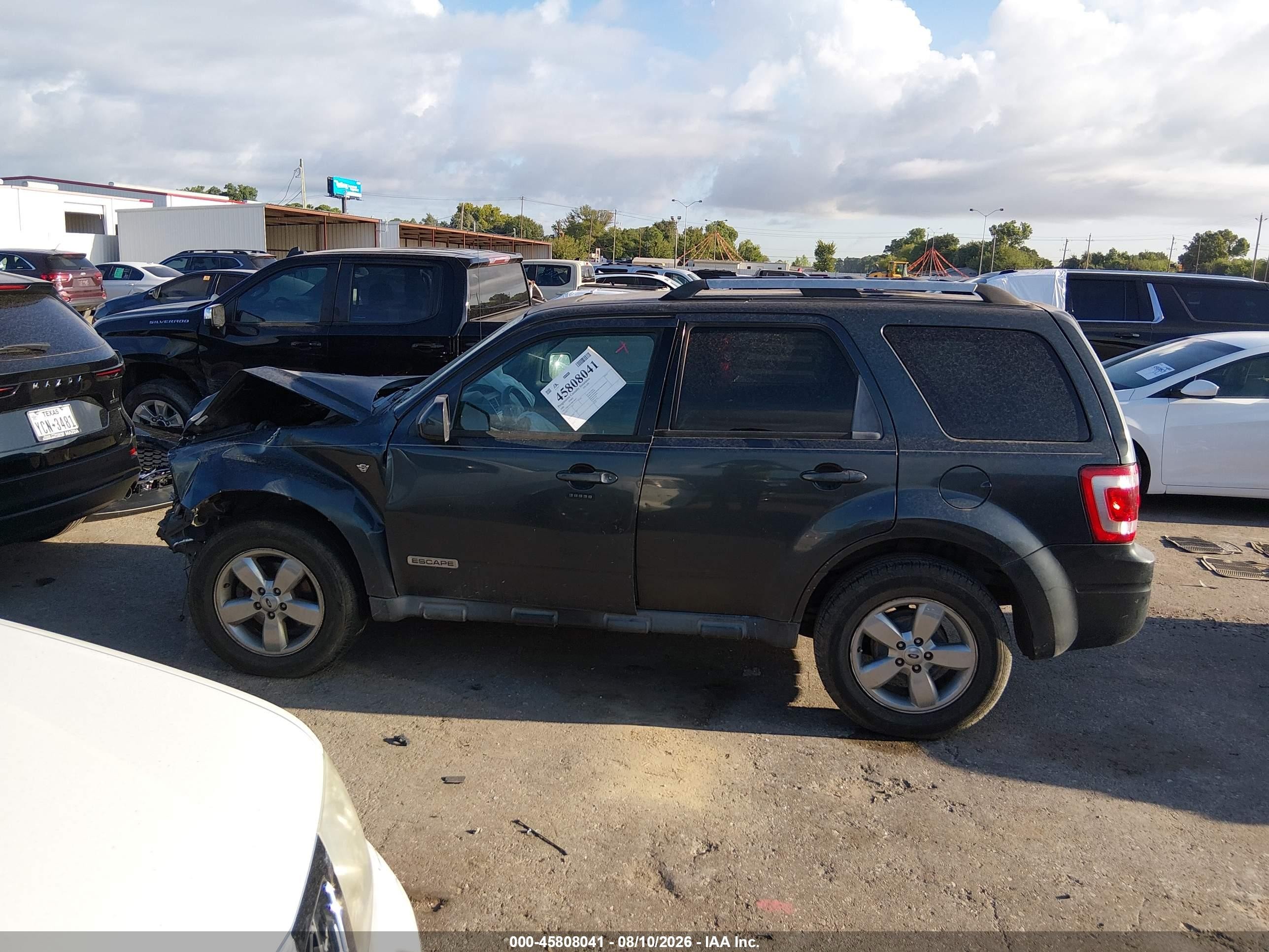 2008 Ford Escape Limited Dark Blue vin: 1FMCU041X8KC80607