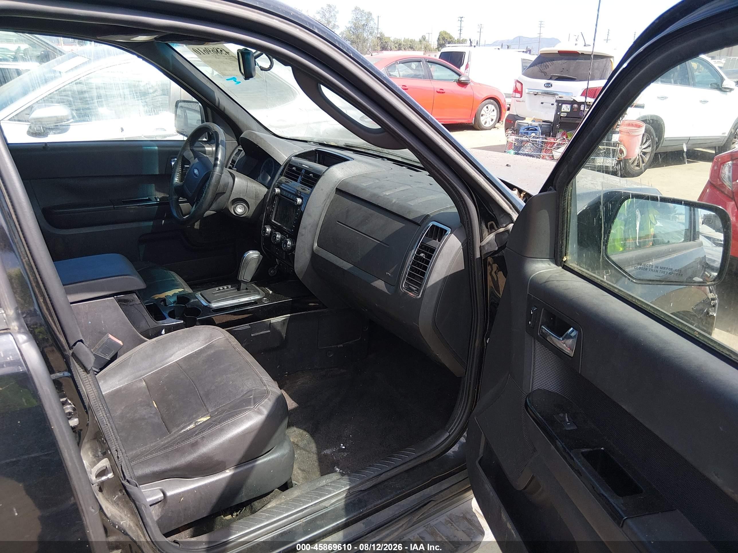 2009 Ford Escape Limited Black vin: 1FMCU04779KD01354